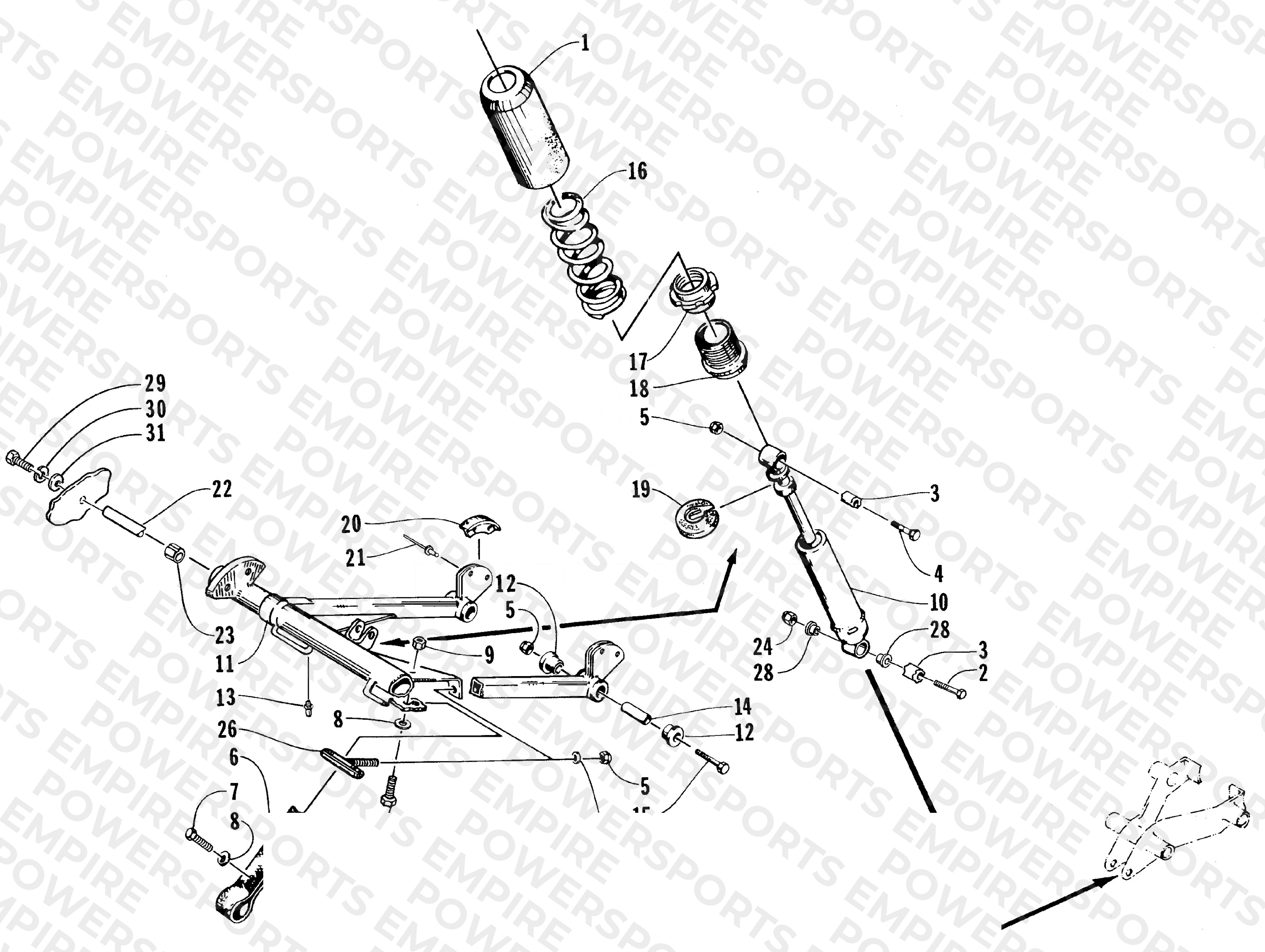 REAR SUSPENSION FRONT ARM ASSEMBLY