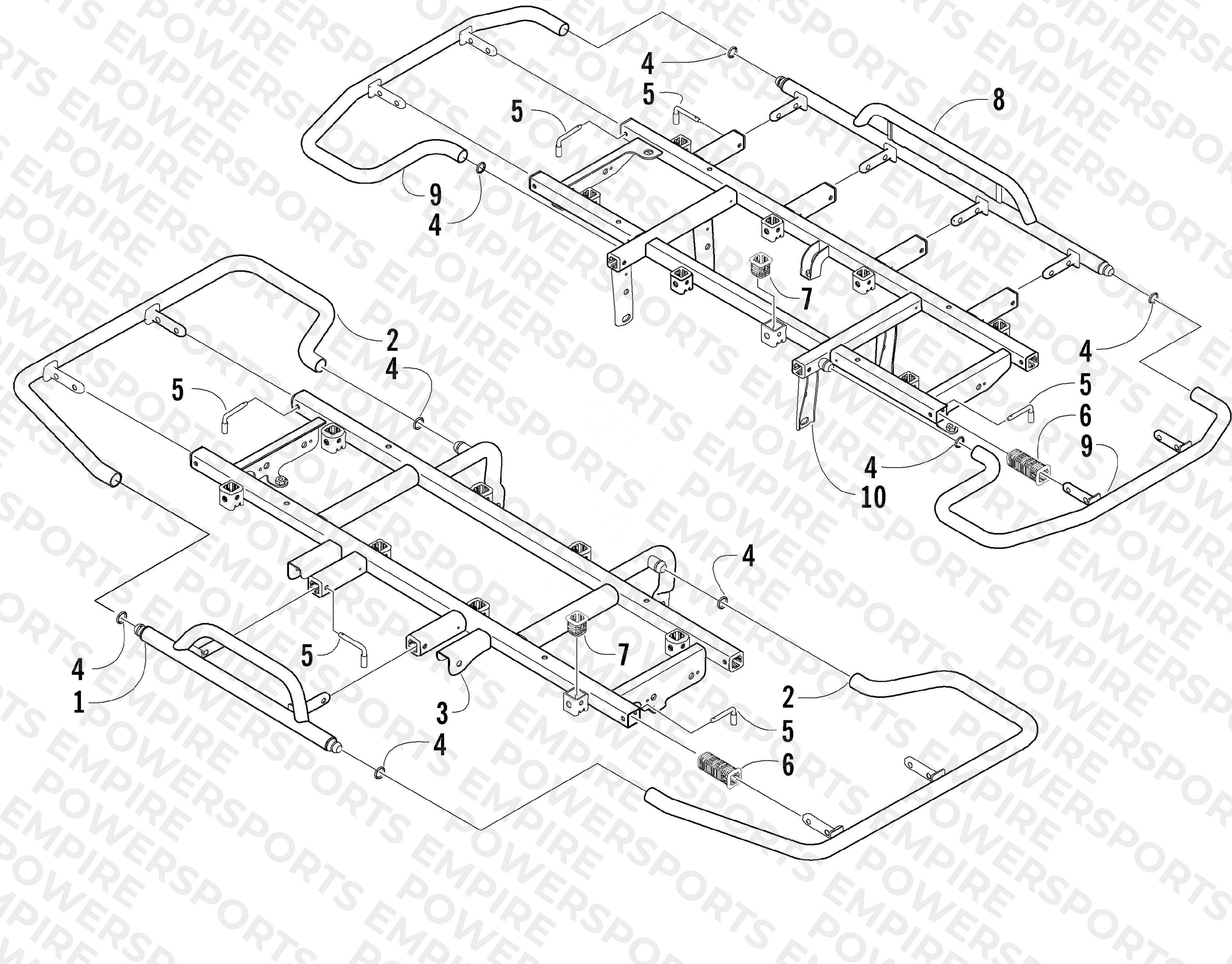 FRONT AND REAR RACK ASSEMBLIES