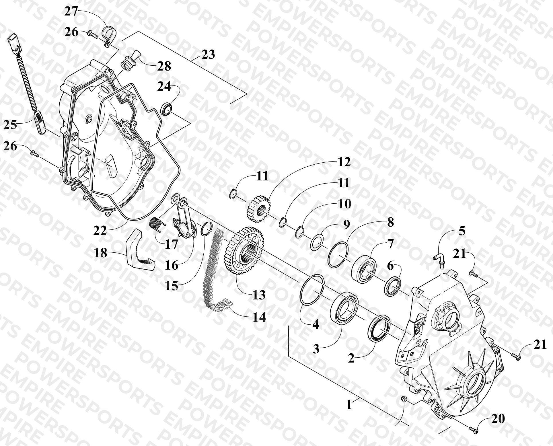 CHAIN CASE ASSEMBLY