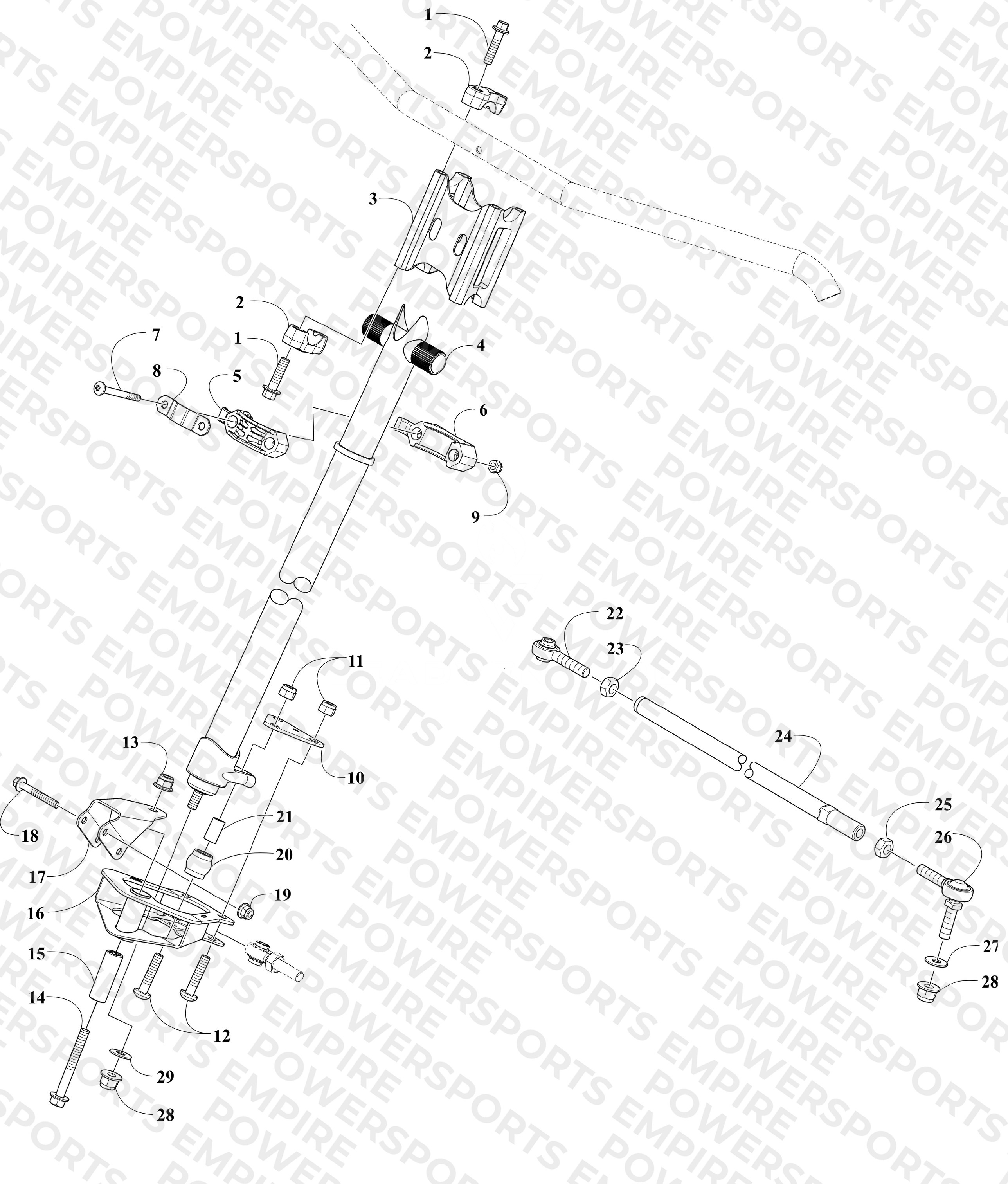 STEERING POST ASSEMBLY