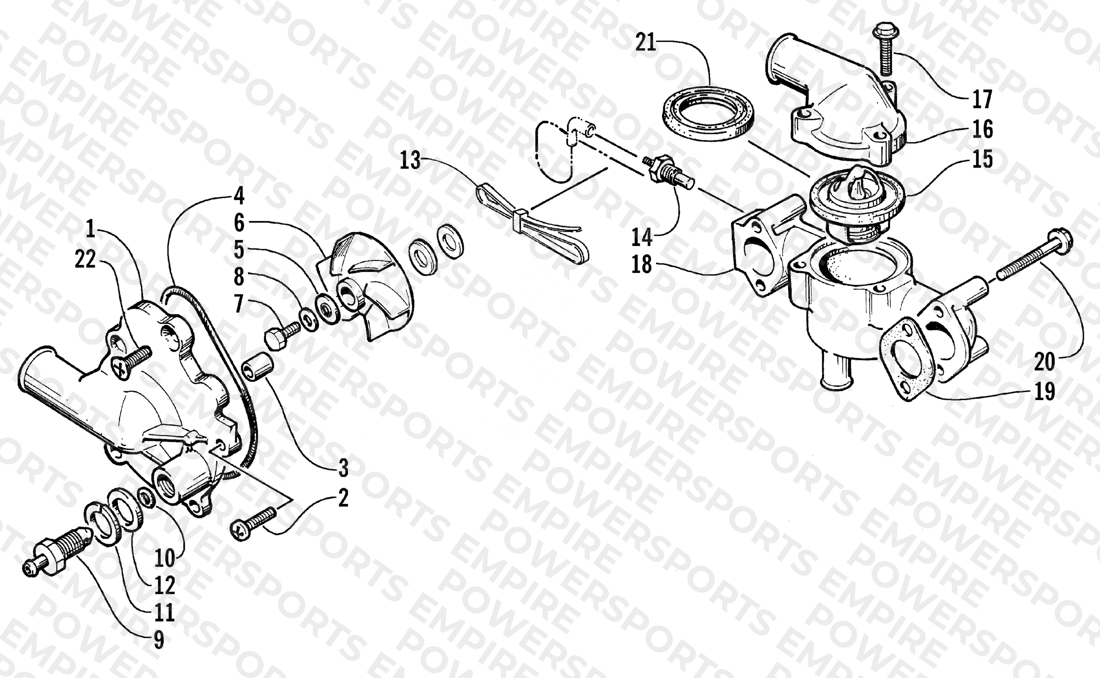 WATER PUMP/WATER MANIFOLD