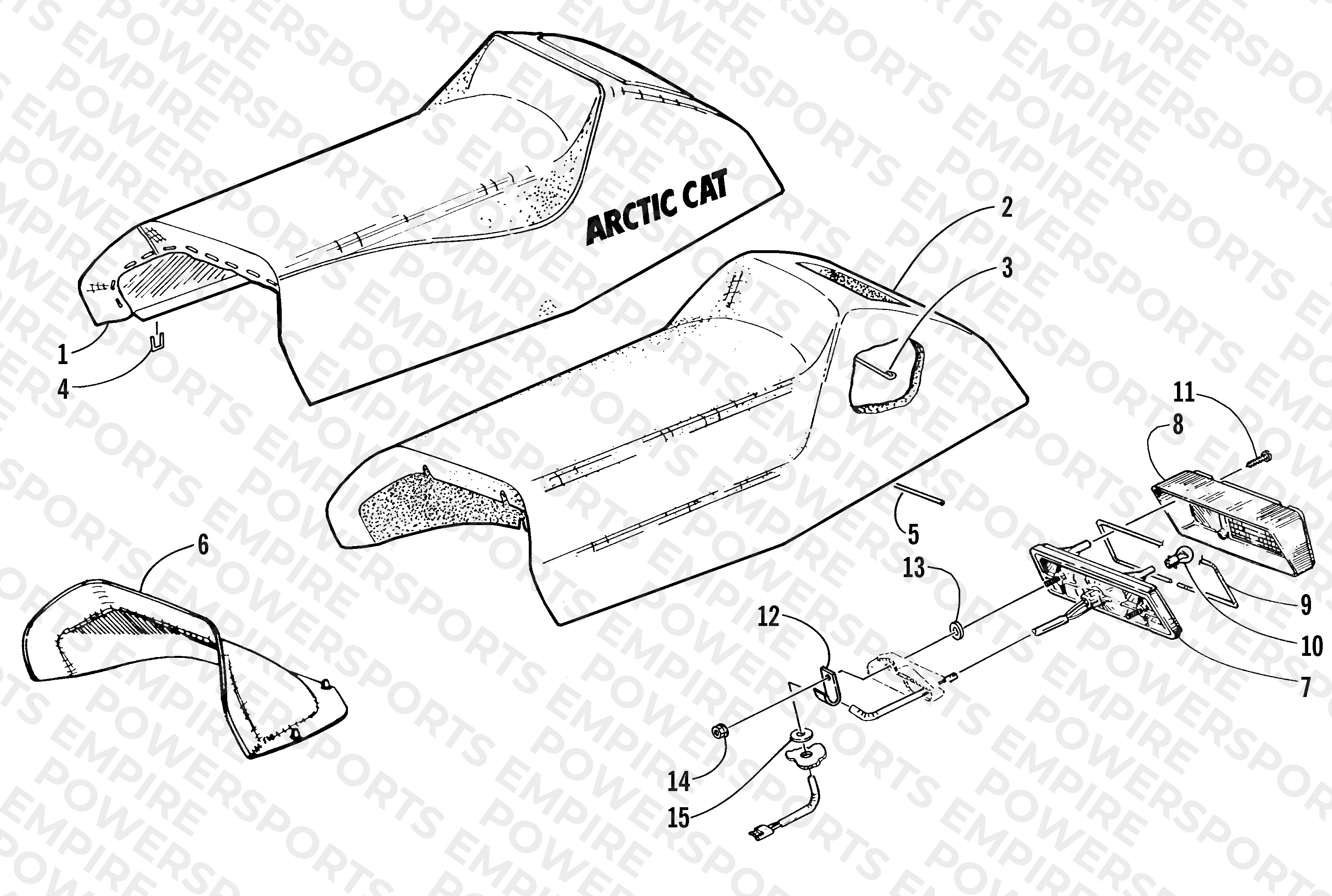 SEAT AND TAILLIGHT ASSEMBLY
