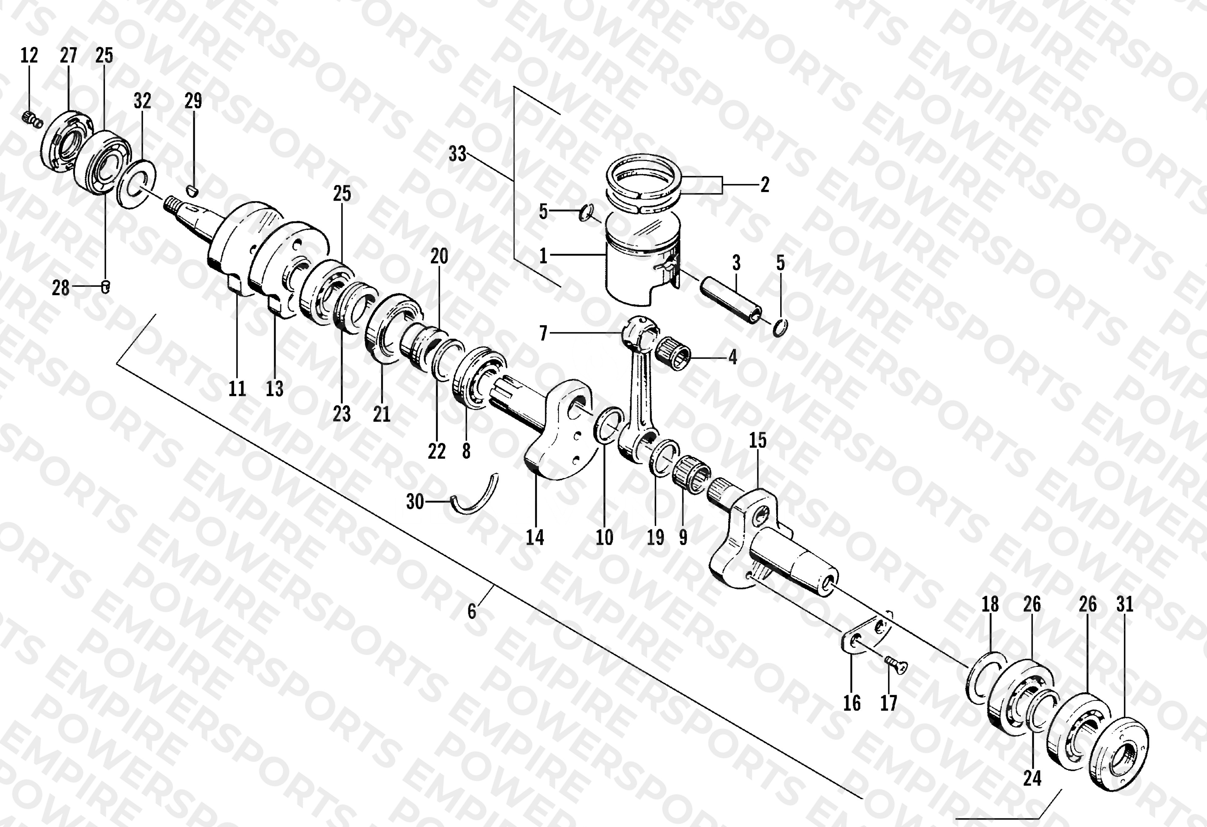 PISTON AND CRANKSHAFT