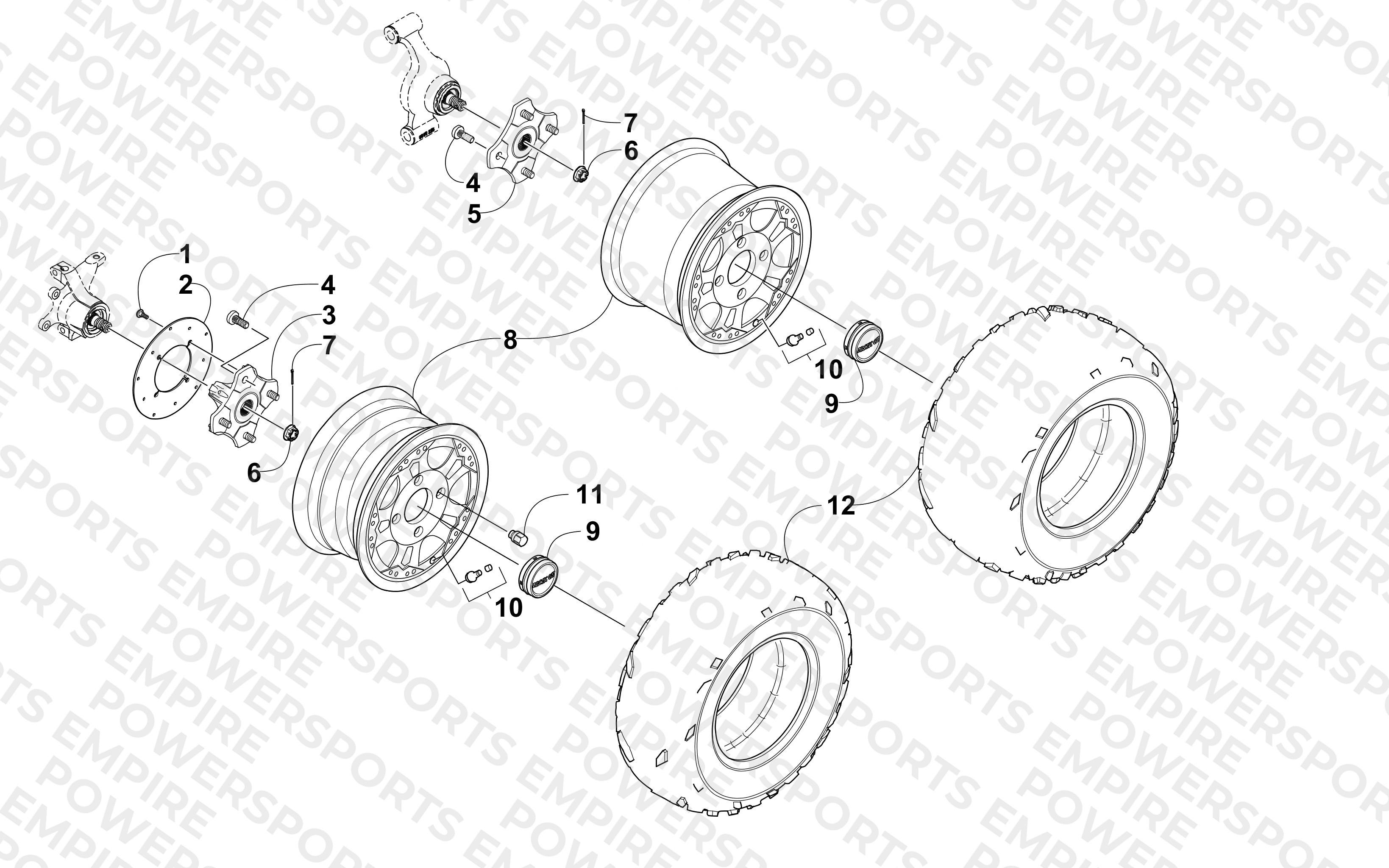 WHEEL AND TIRE ASSEMBLY