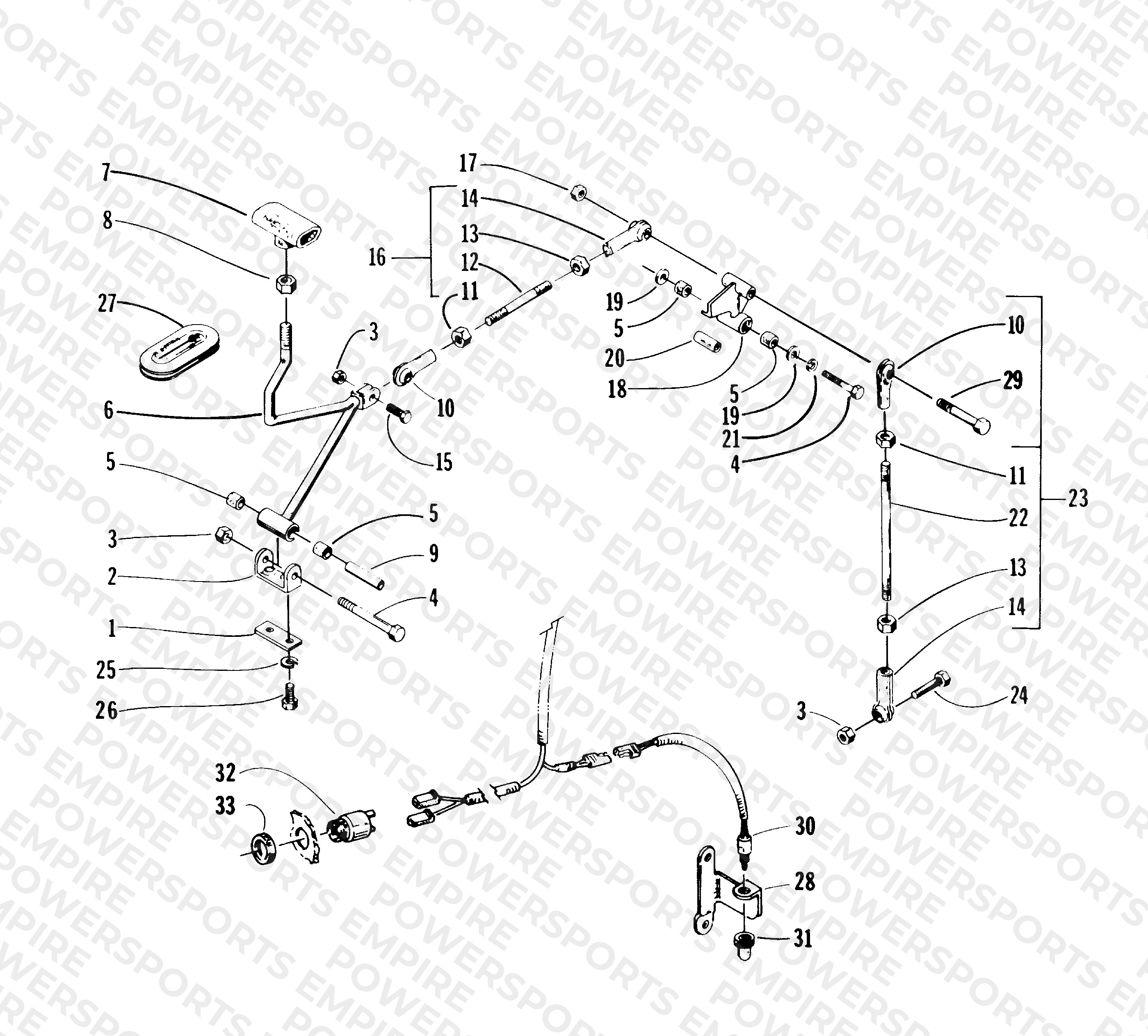 REVERSE SHIFT LEVER ASSEMBLY