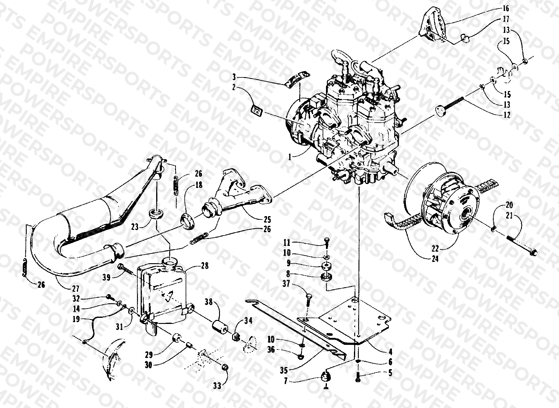 ENGINE AND RELATED PARTS