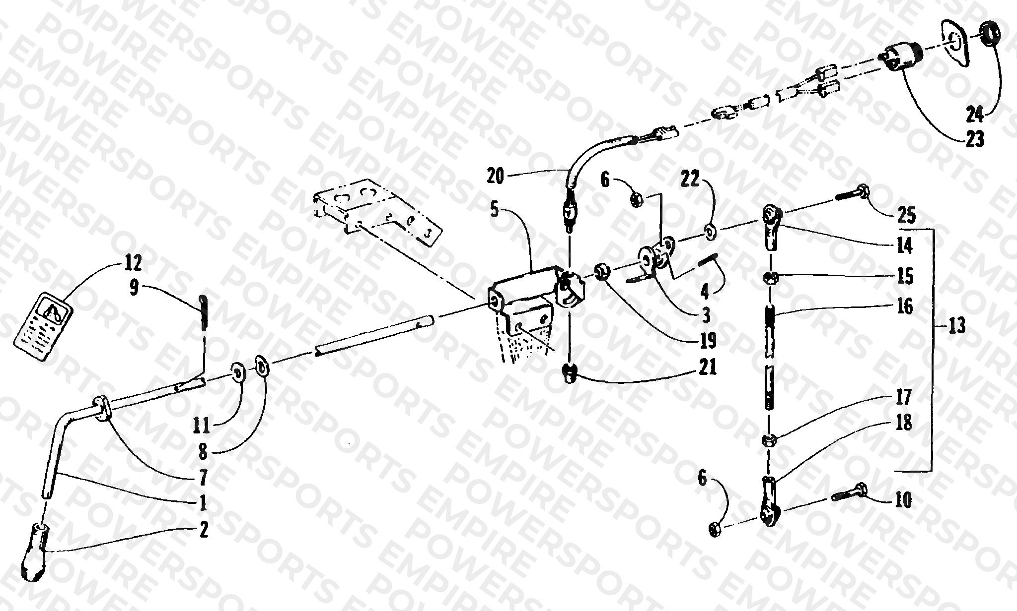 REVERSE SHIFT LEVER ASSEMBLY