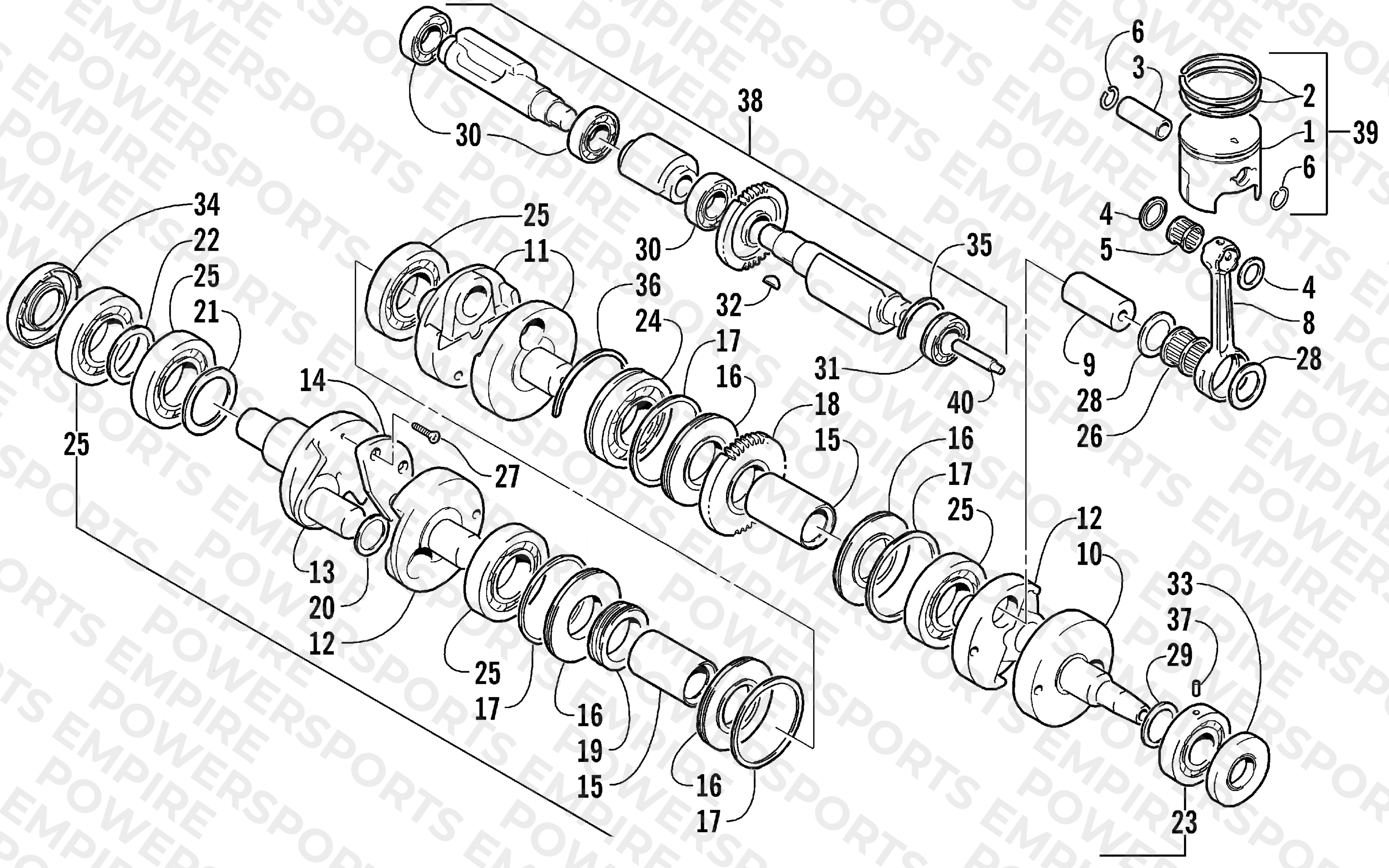 PISTON AND CRANKSHAFT