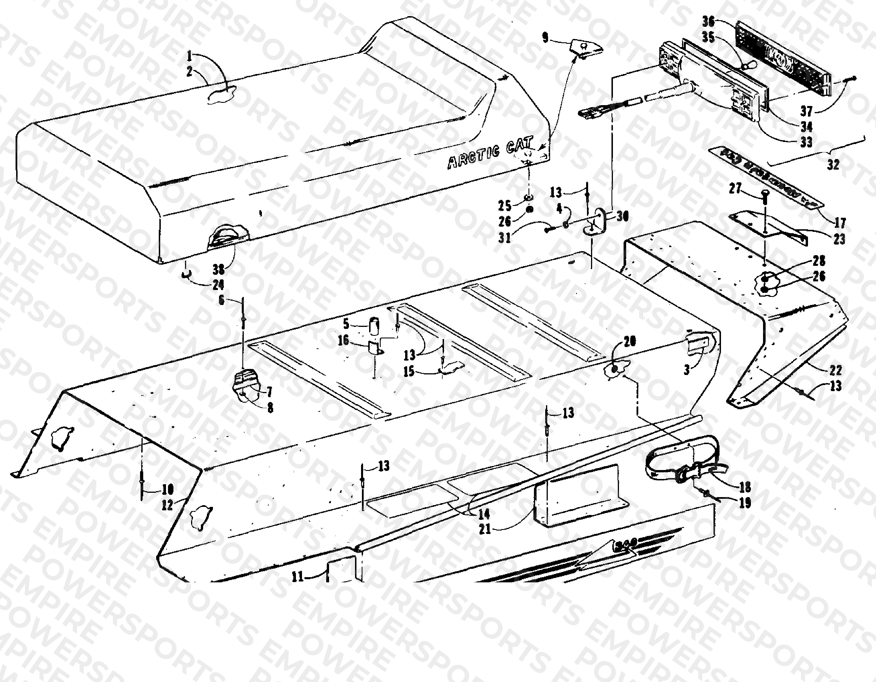BODY, SEAT AND GAS TANK