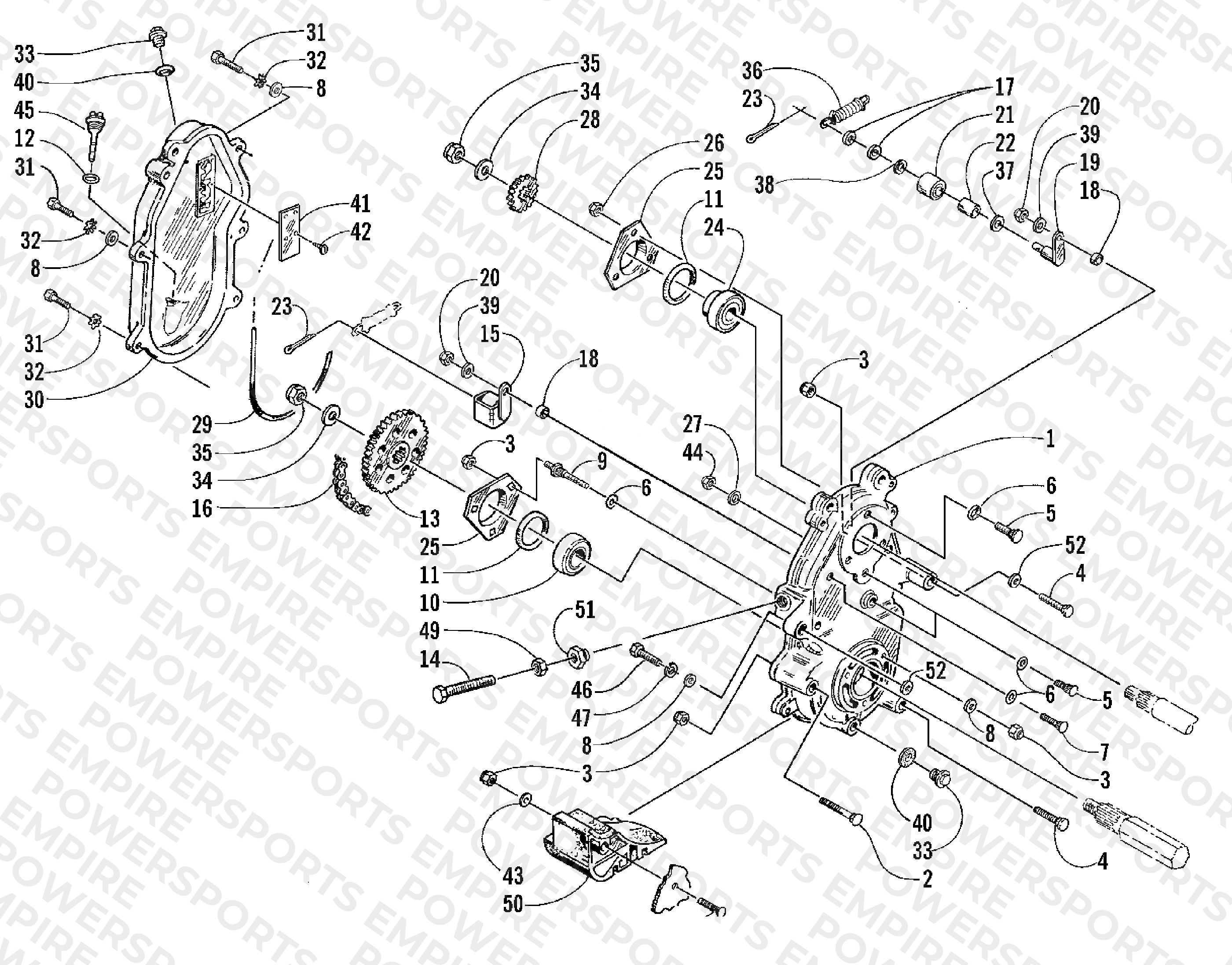 DRIVE/DROPCASE ASSEMBLY