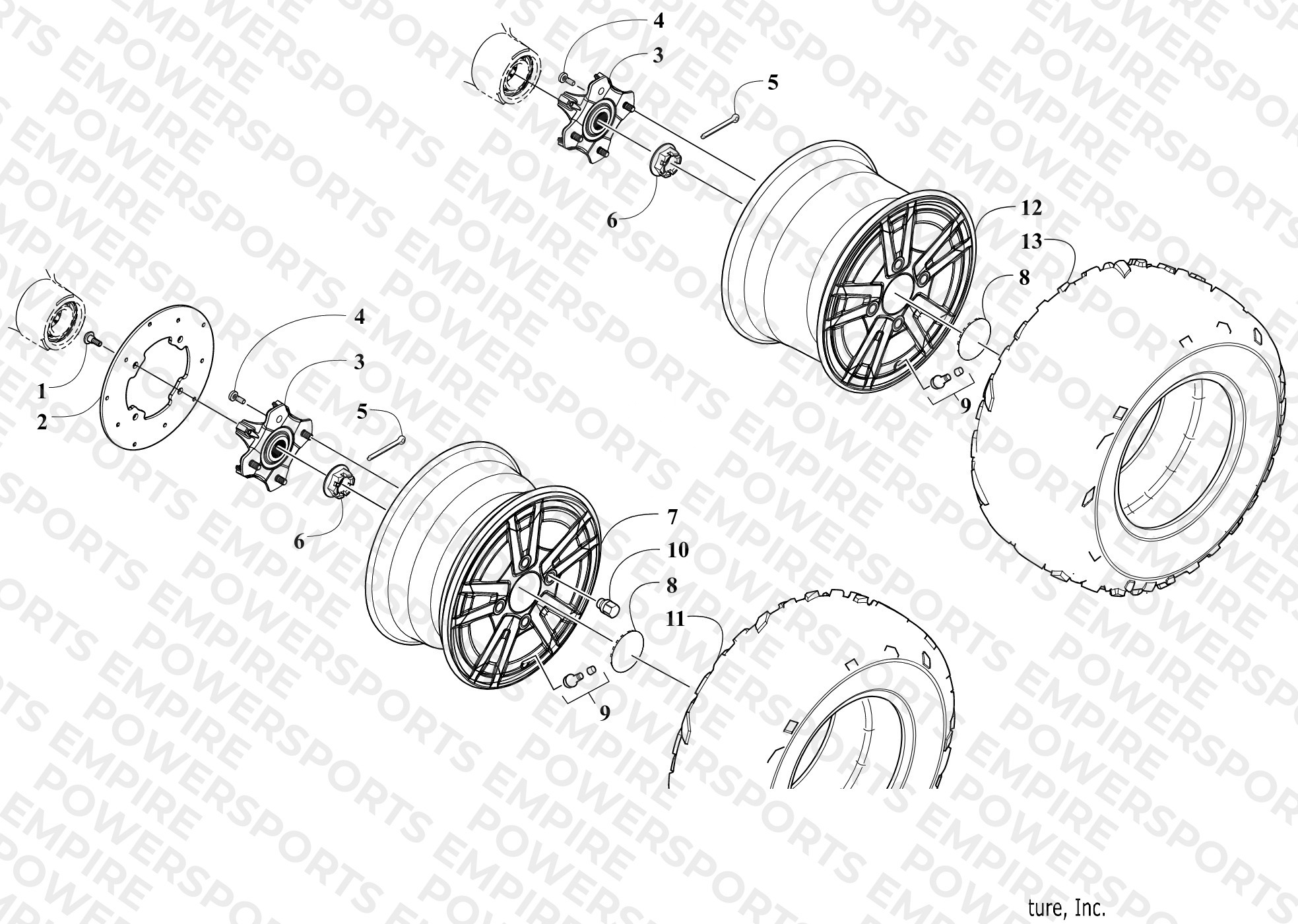 WHEEL AND TIRE ASSEMBLY
