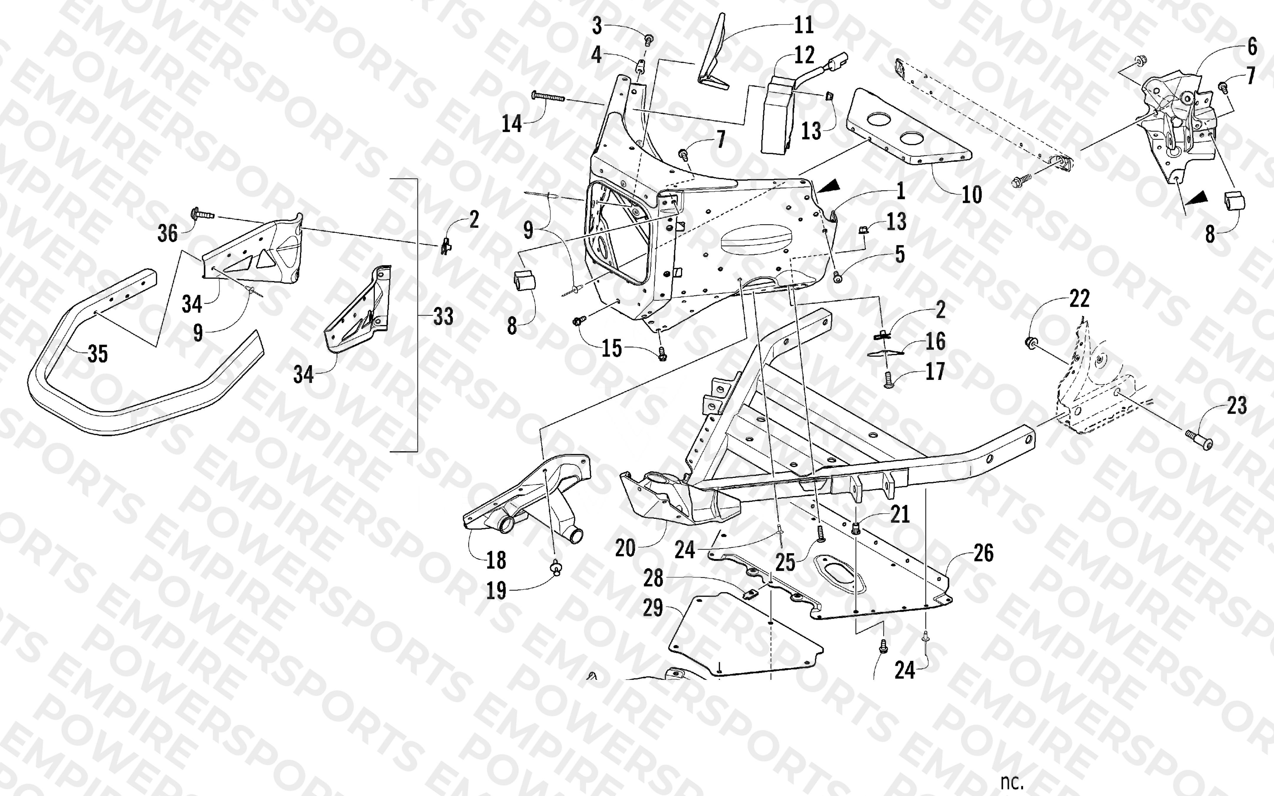 FRONT BUMPER AND FRAME ASSEMBLY