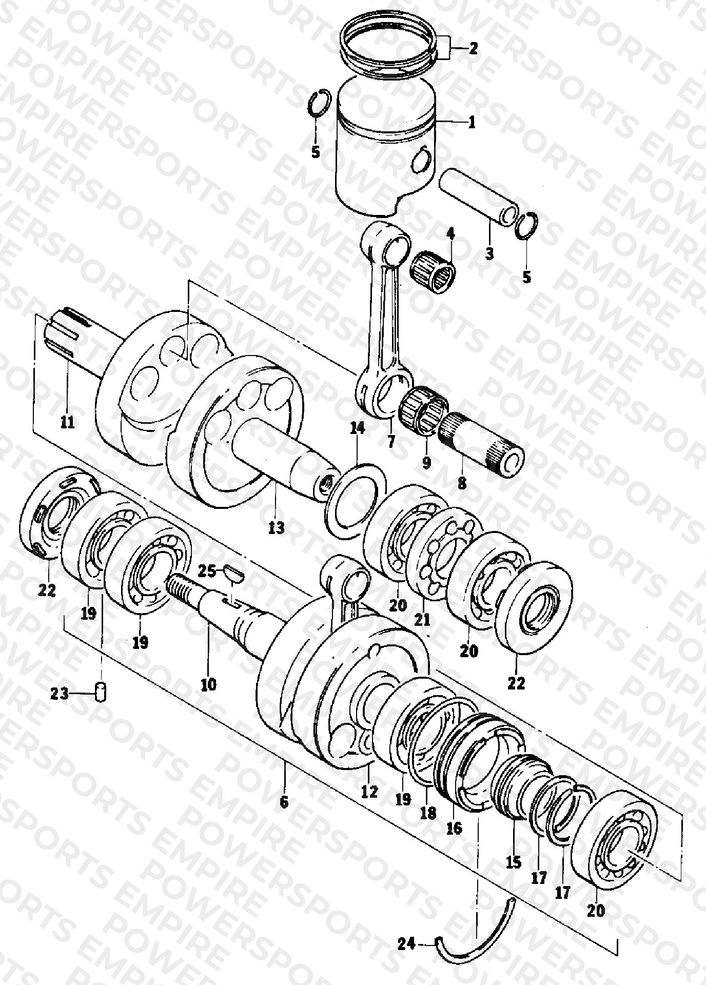 PISTON AND CRANKSHAFT