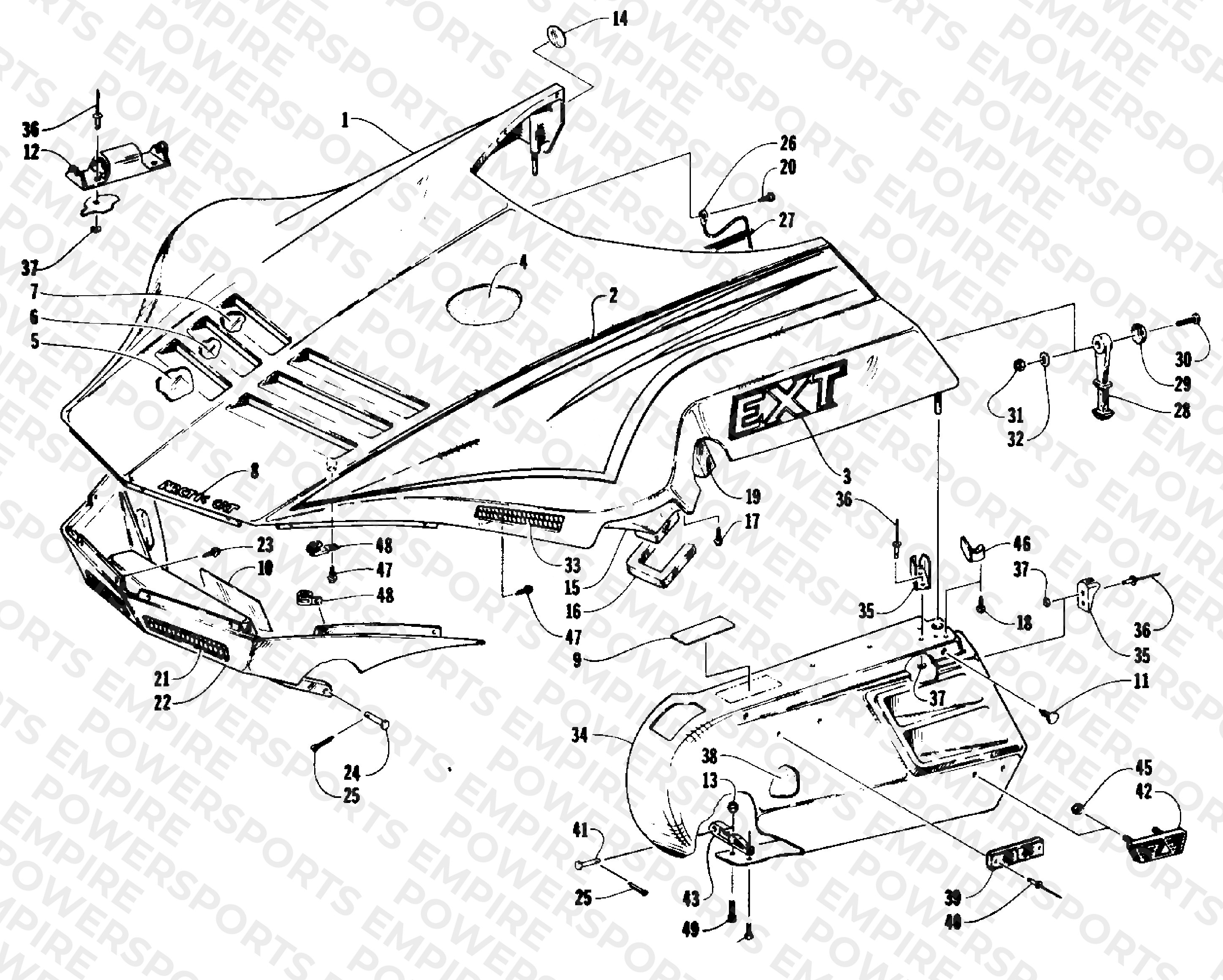 HOOD AND SIDE PODS