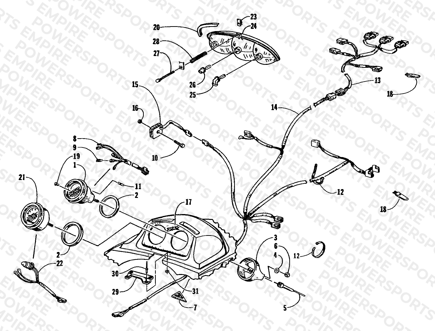 HEADLIGHTS, INSTRUMENTS, AND WIRING ASSEMBLIES