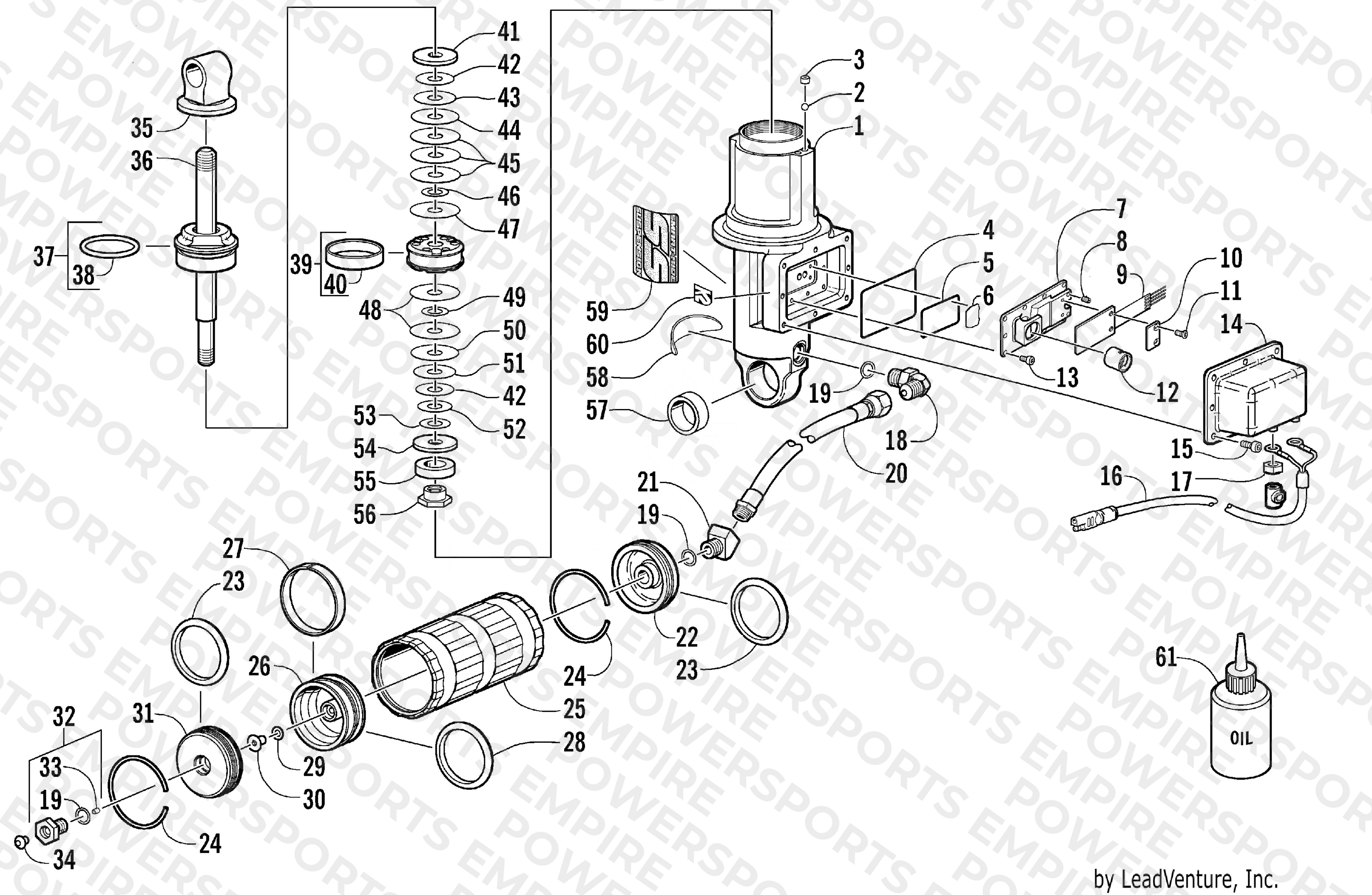 REAR SUSPENSION FRONT ARM SHOCK ABSORBER