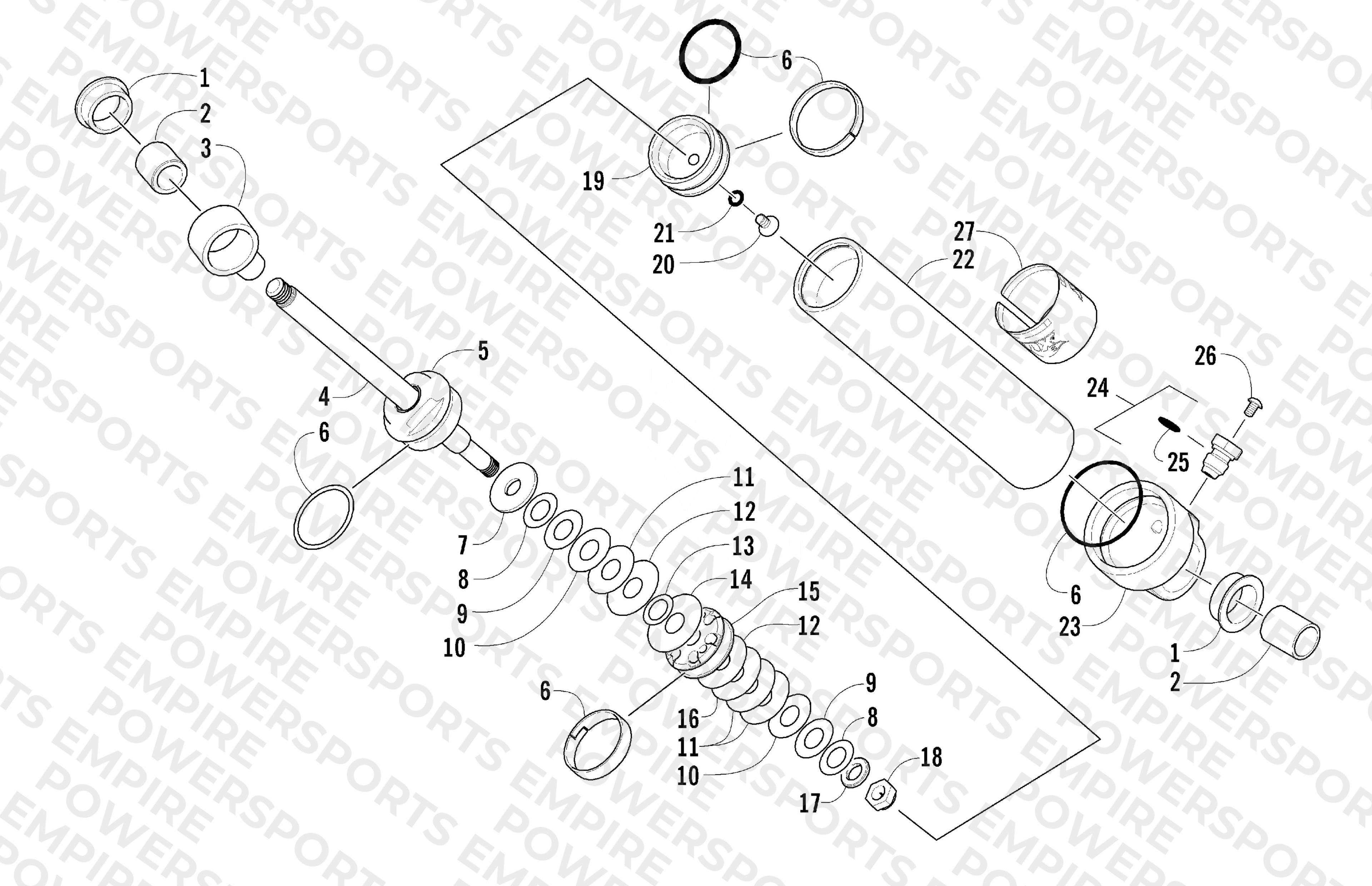 REAR SUSPENSION REAR ARM SHOCK ABSORBER