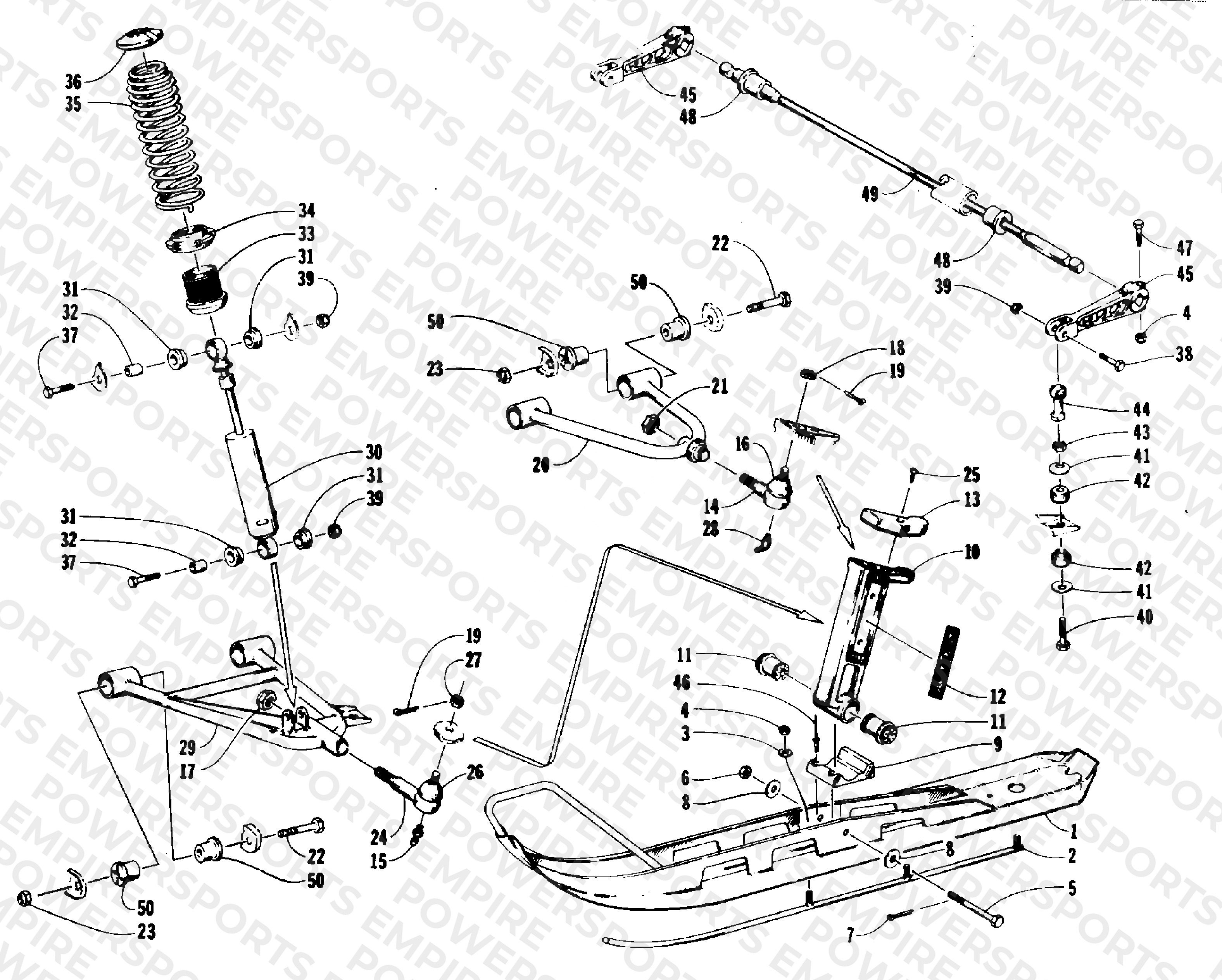 SKI AND FRONT SUSPENSION