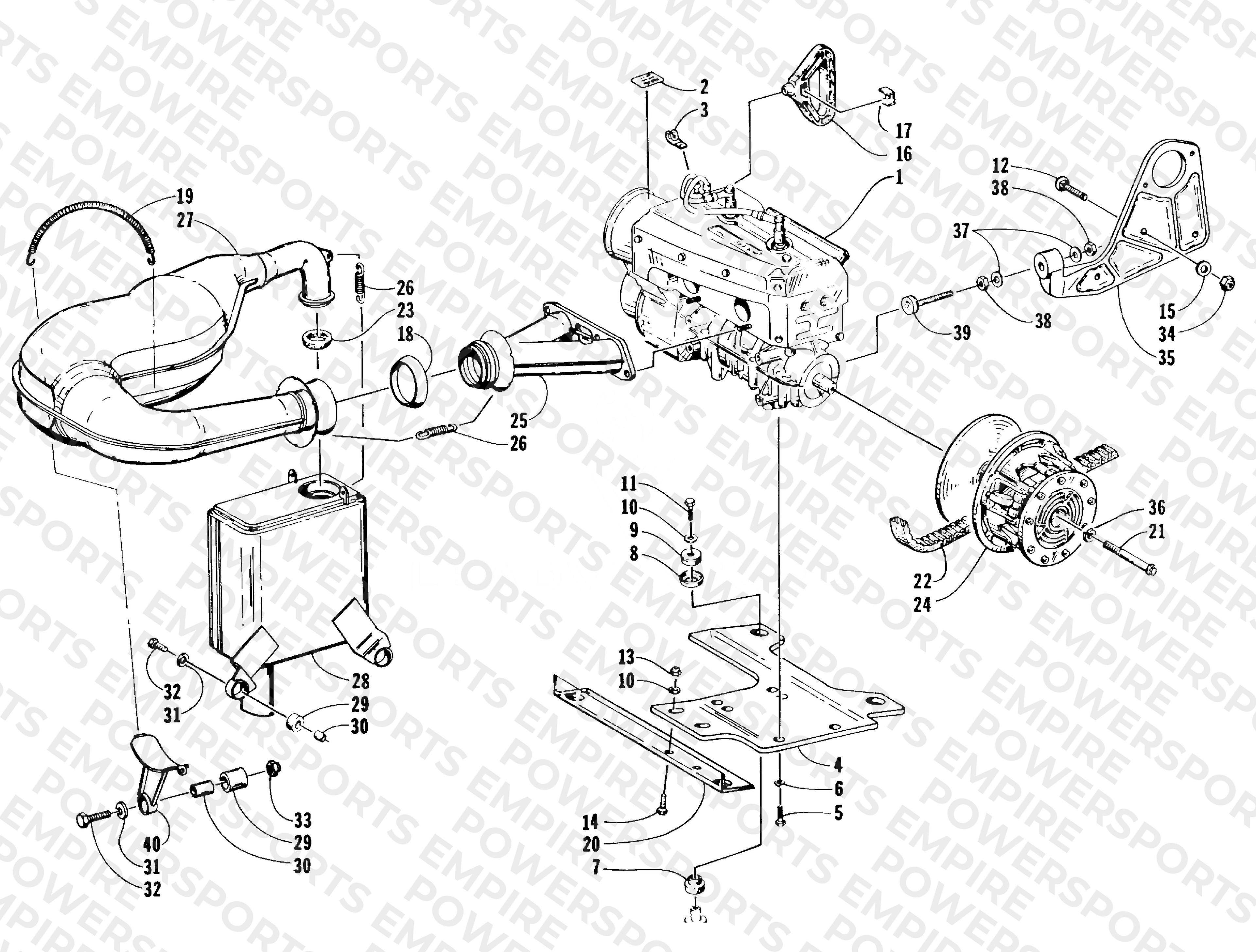 ENGINE AND RELATED PARTS