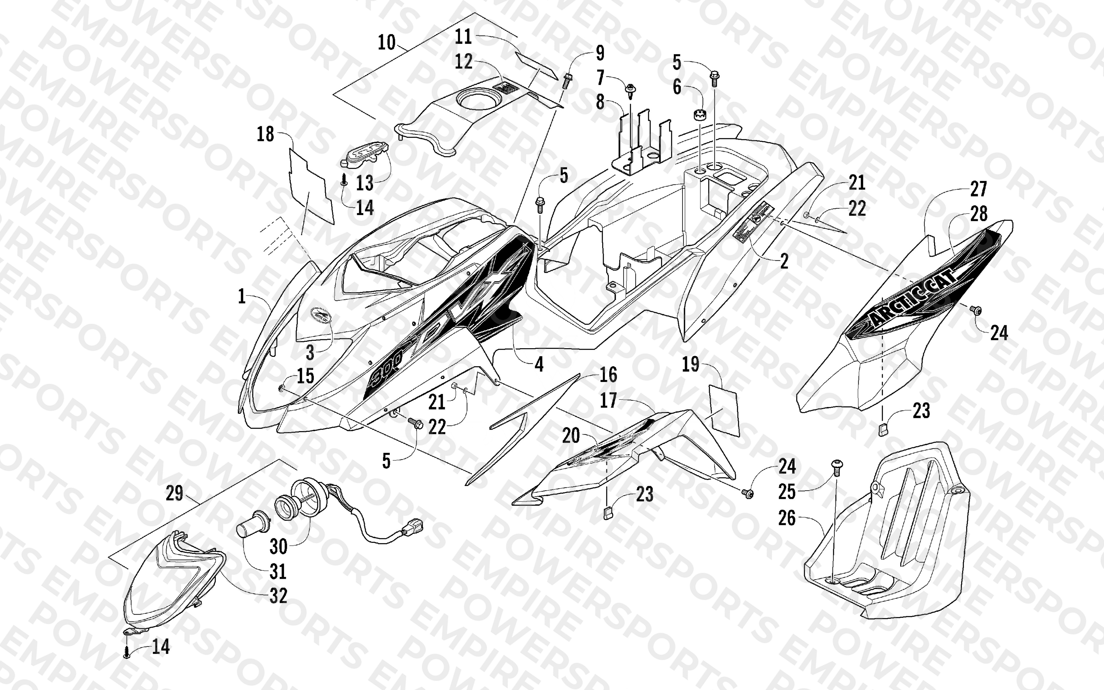 BODY PANEL AND HEADLIGHT ASSEMBLY