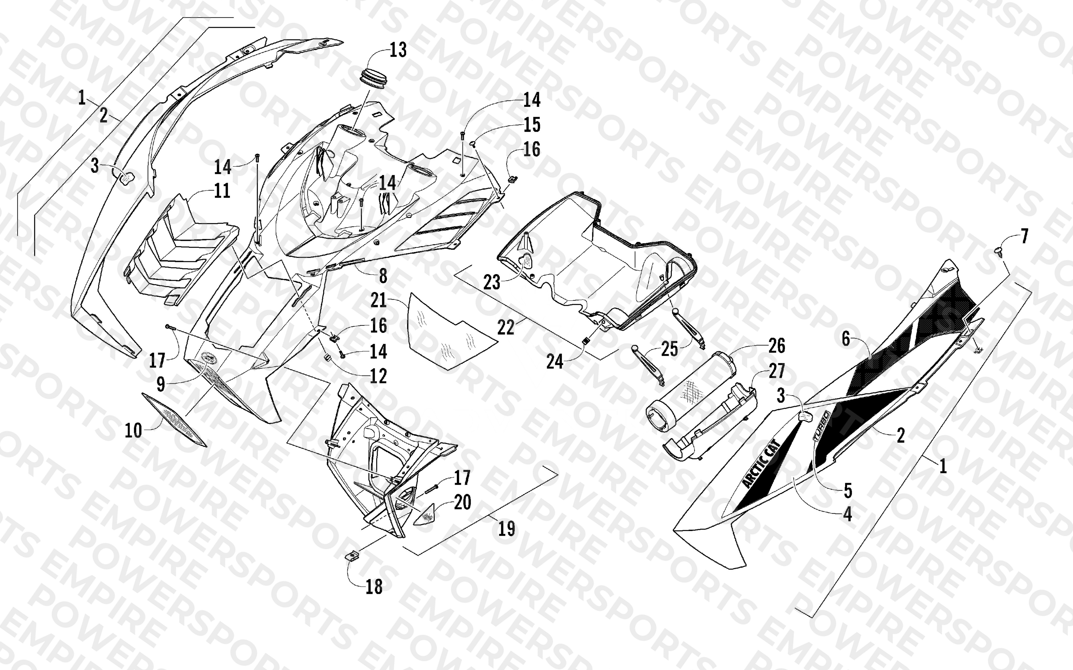 HOOD AND AIR INTAKE ASSEMBLY