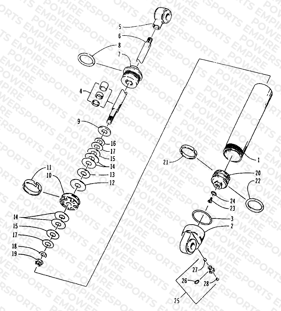 REAR SUSPENSION REAR ARM SHOCK ABSORBER