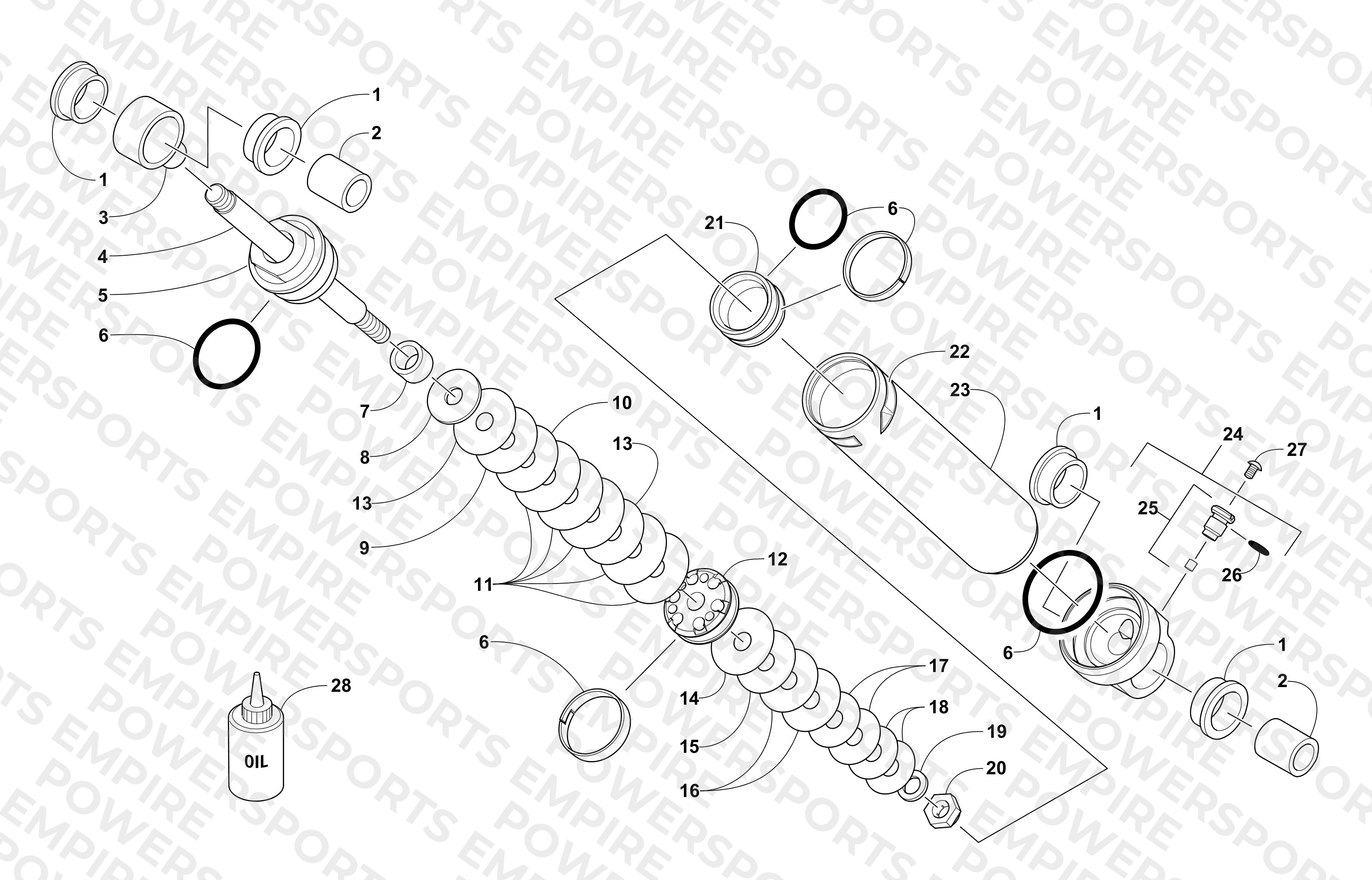 REAR SUSPENSION REAR ARM SHOCK ABSORBER