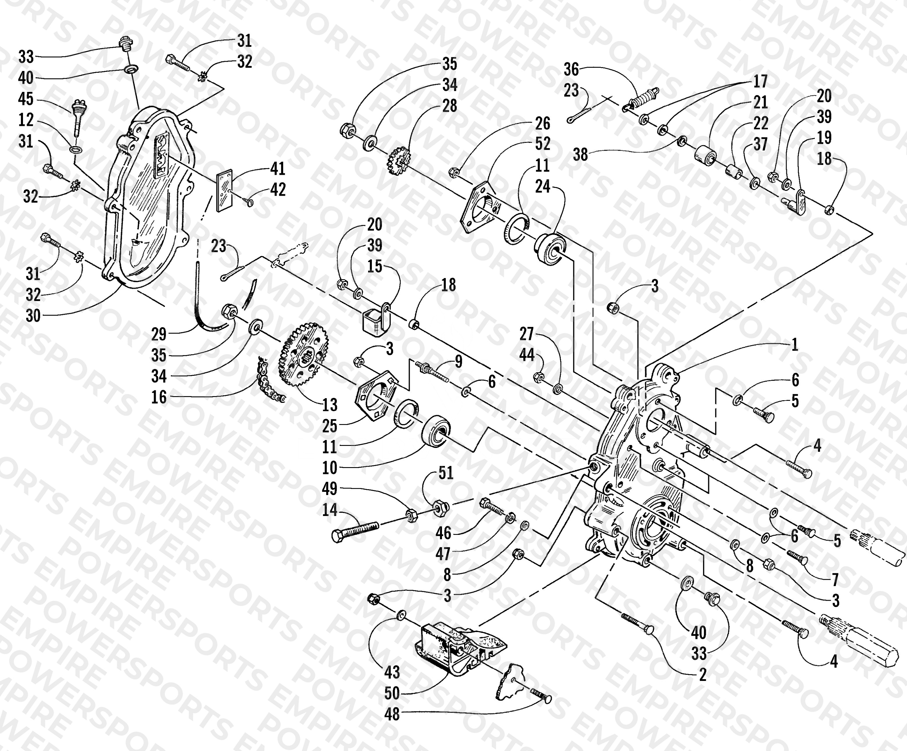 DRIVE/DROPCASE ASSEMBLY