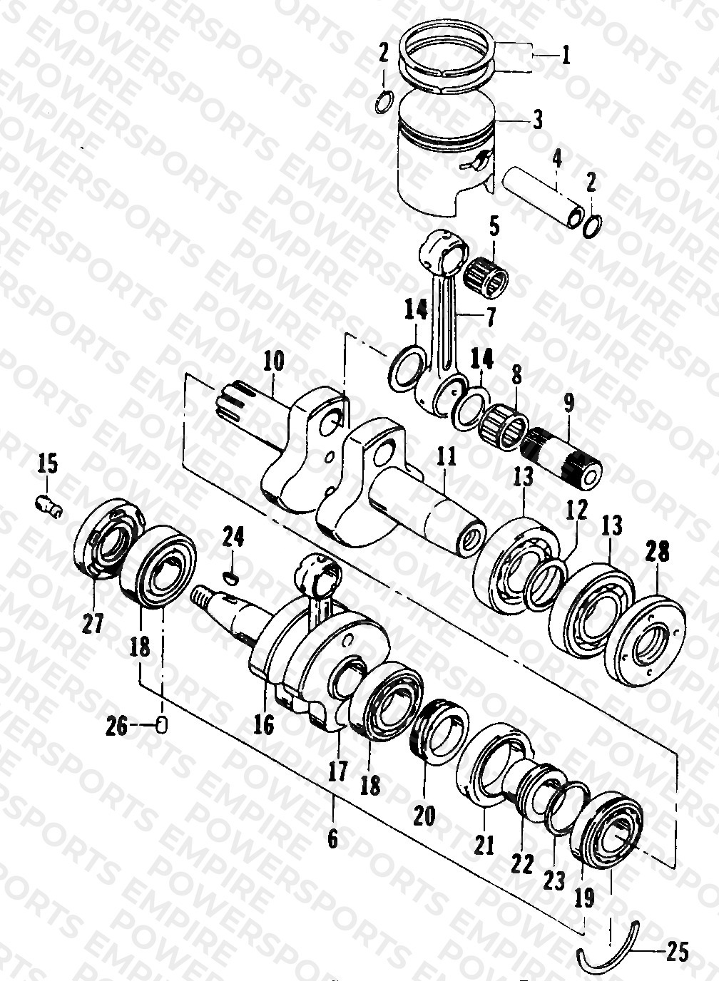 PISTON AND CRANKSHAFT