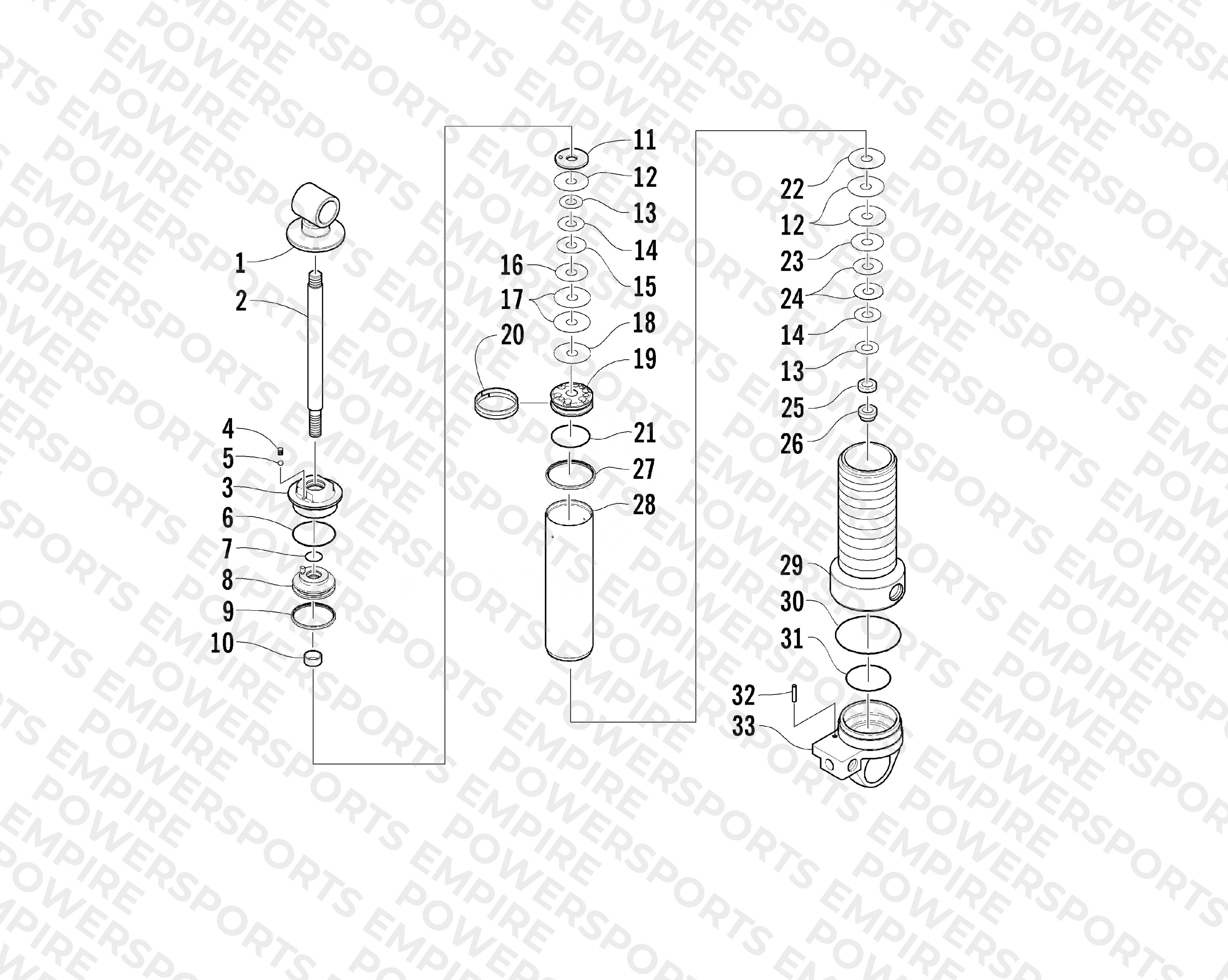 REAR SUSPENSION FRONT ARM SHOCK ABSORBER