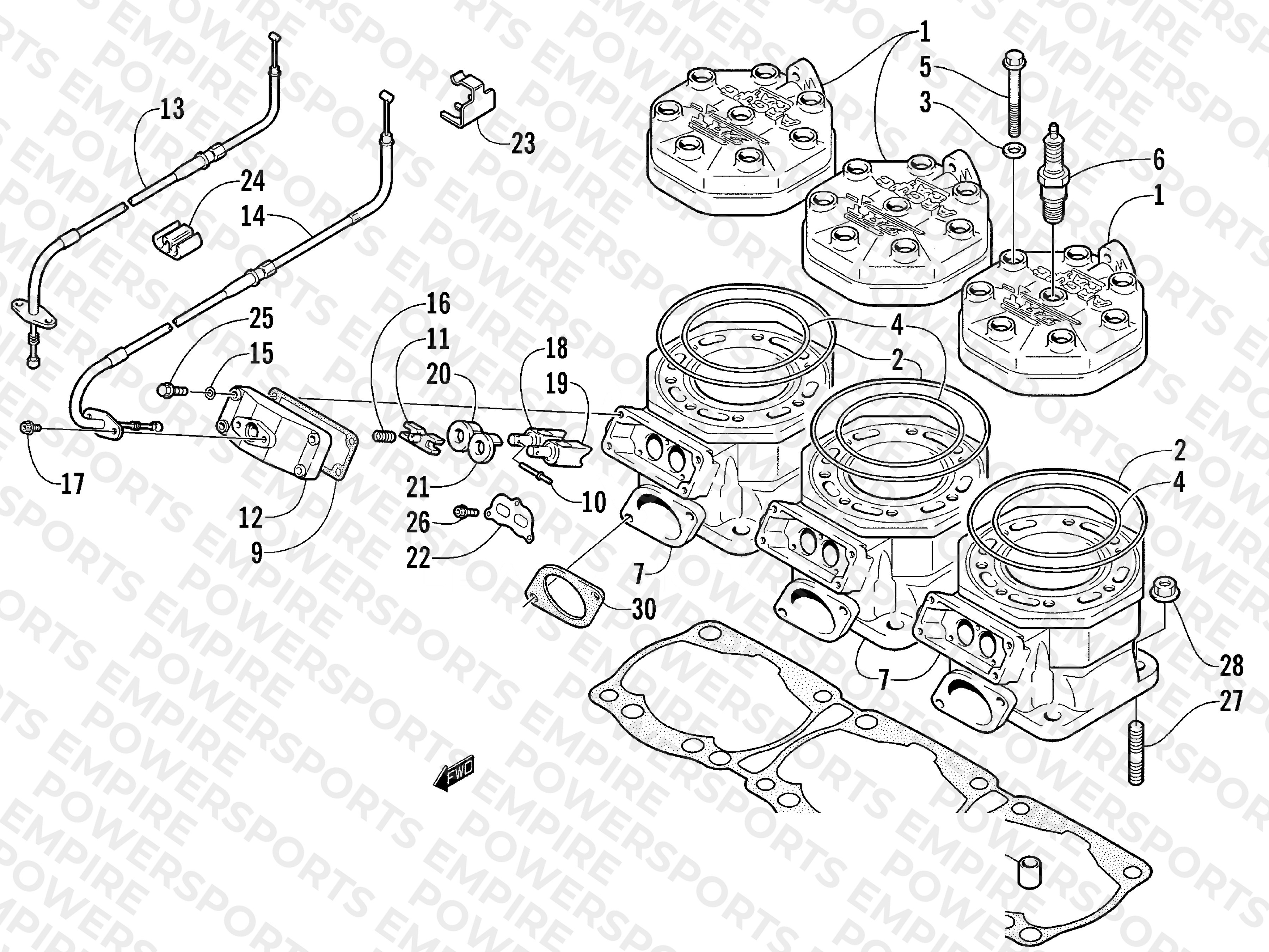 CYLINDER AND HEAD ASSEMBLY