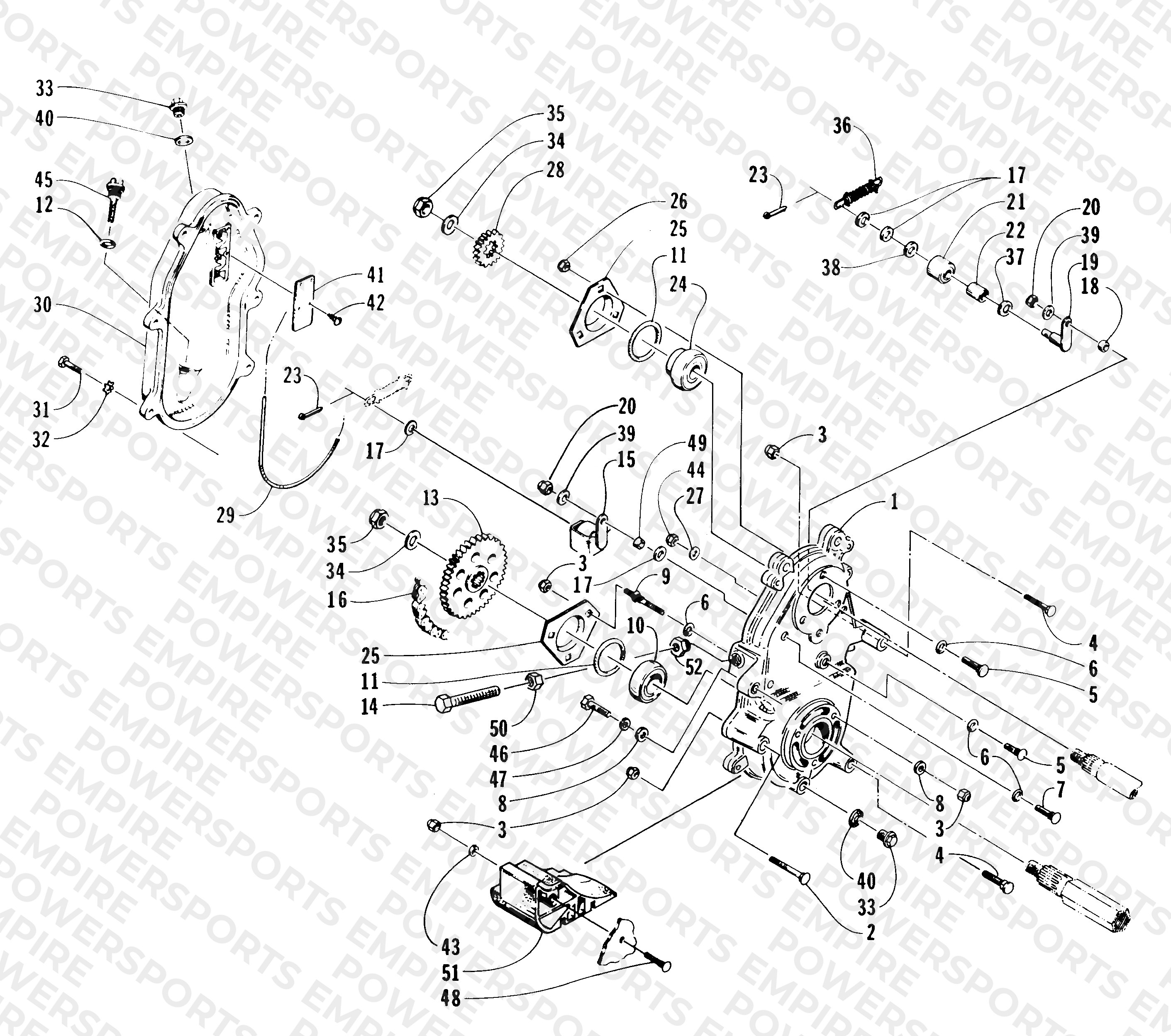 DRIVE/DROPCASE ASSEMBLY