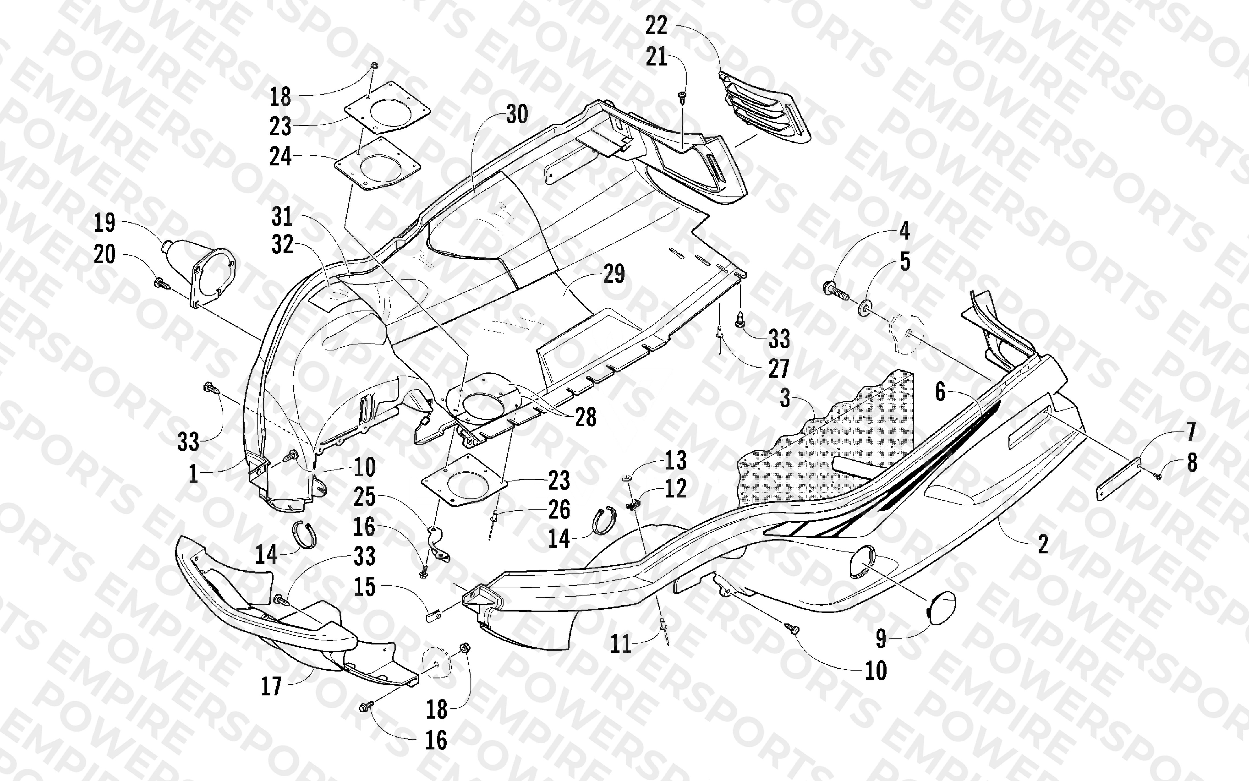 BELLY PAN AND FRONT BUMPER ASSEMBLY