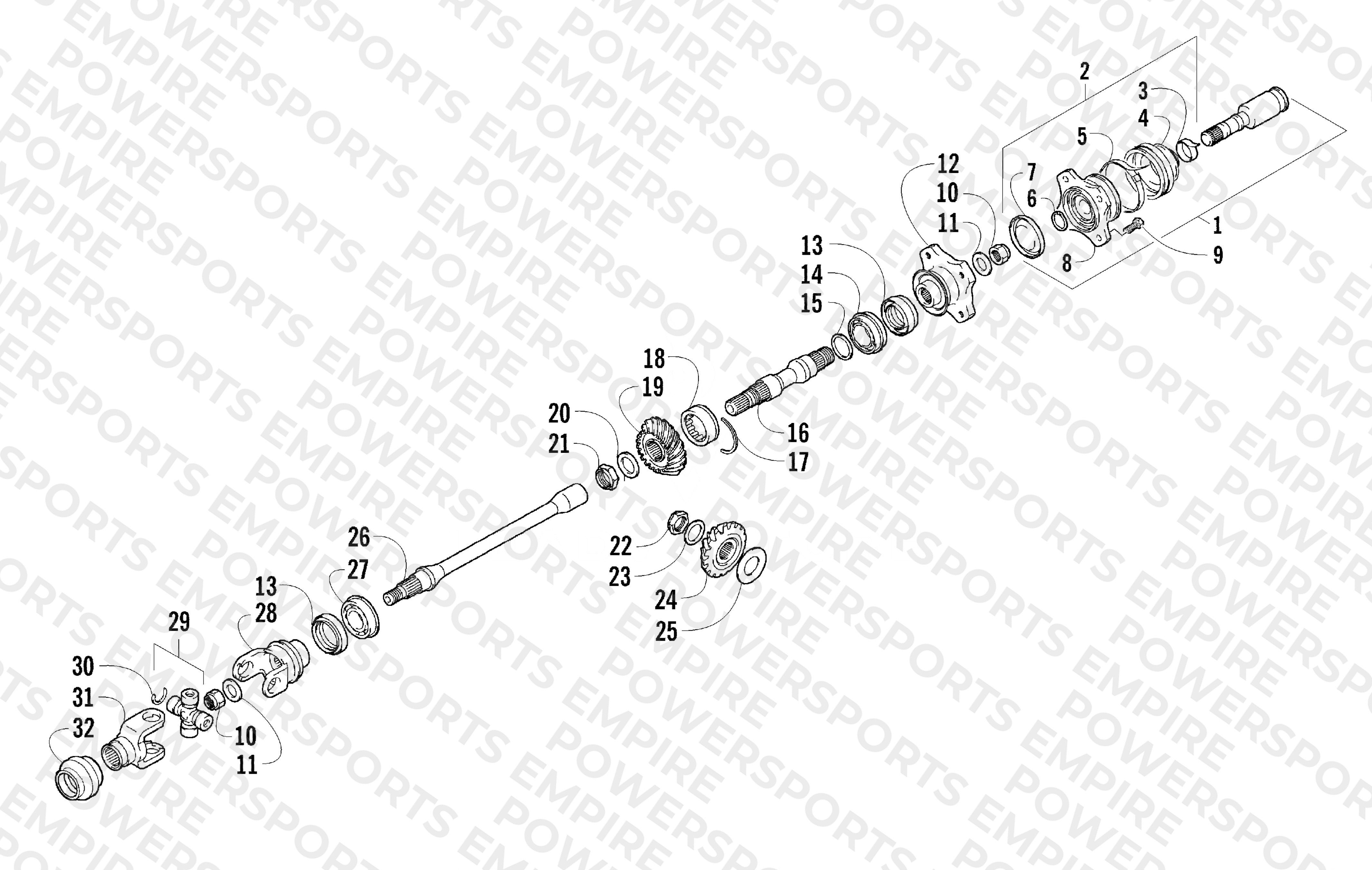 SECONDARY DRIVE ASSEMBLY