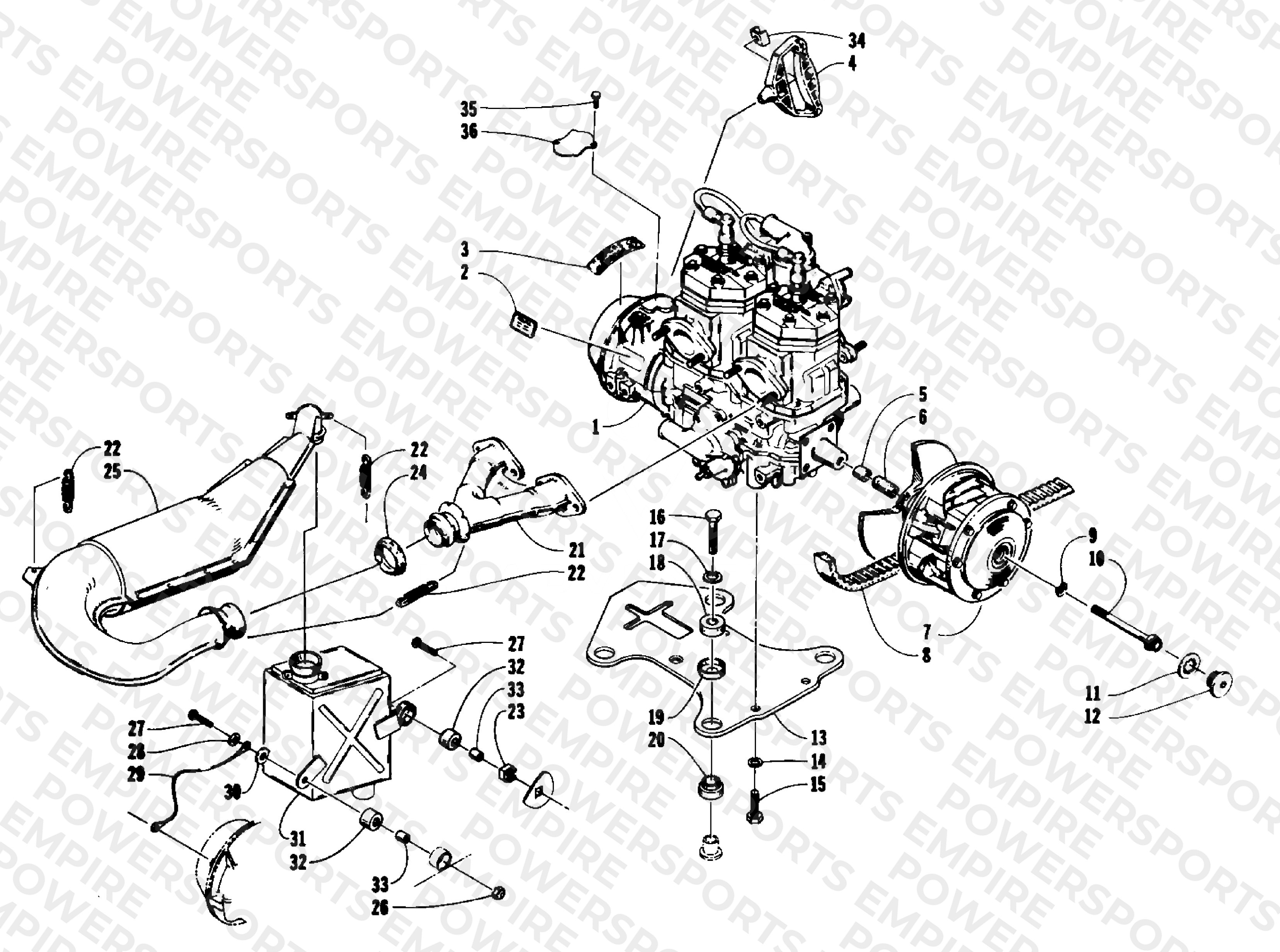 ENGINE AND RELATED PARTS