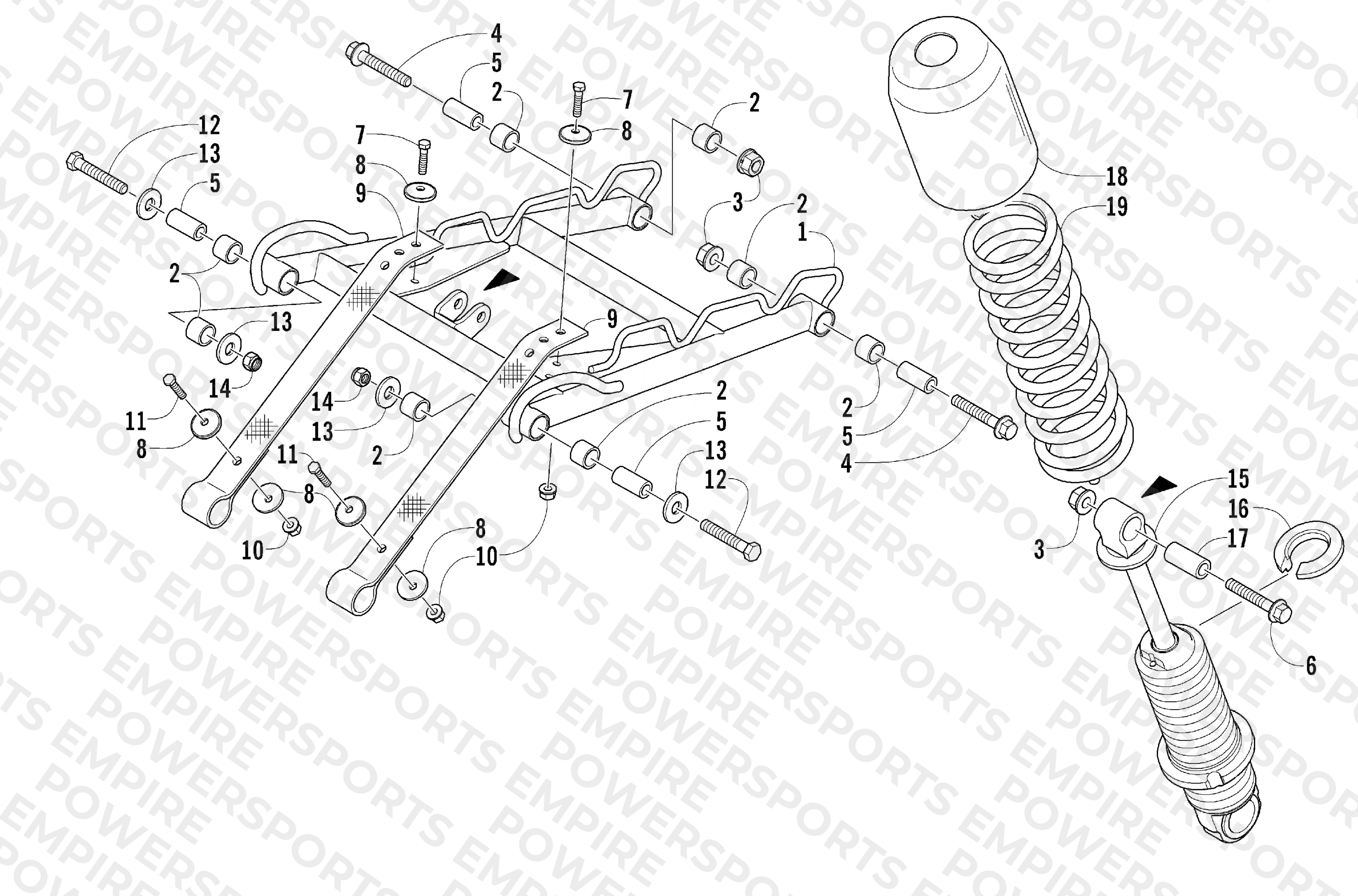 REAR SUSPENSION FRONT ARM ASSEMBLY