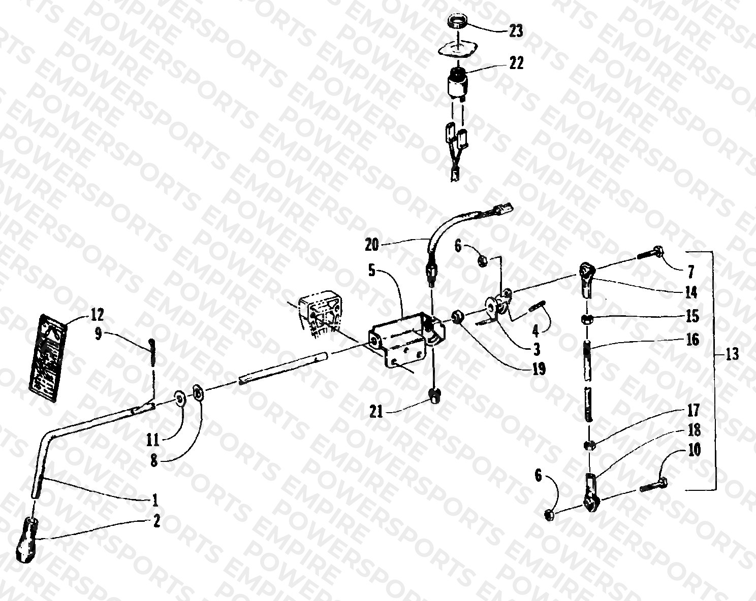 REVERSE SHIFT LEVER ASSEMBLY