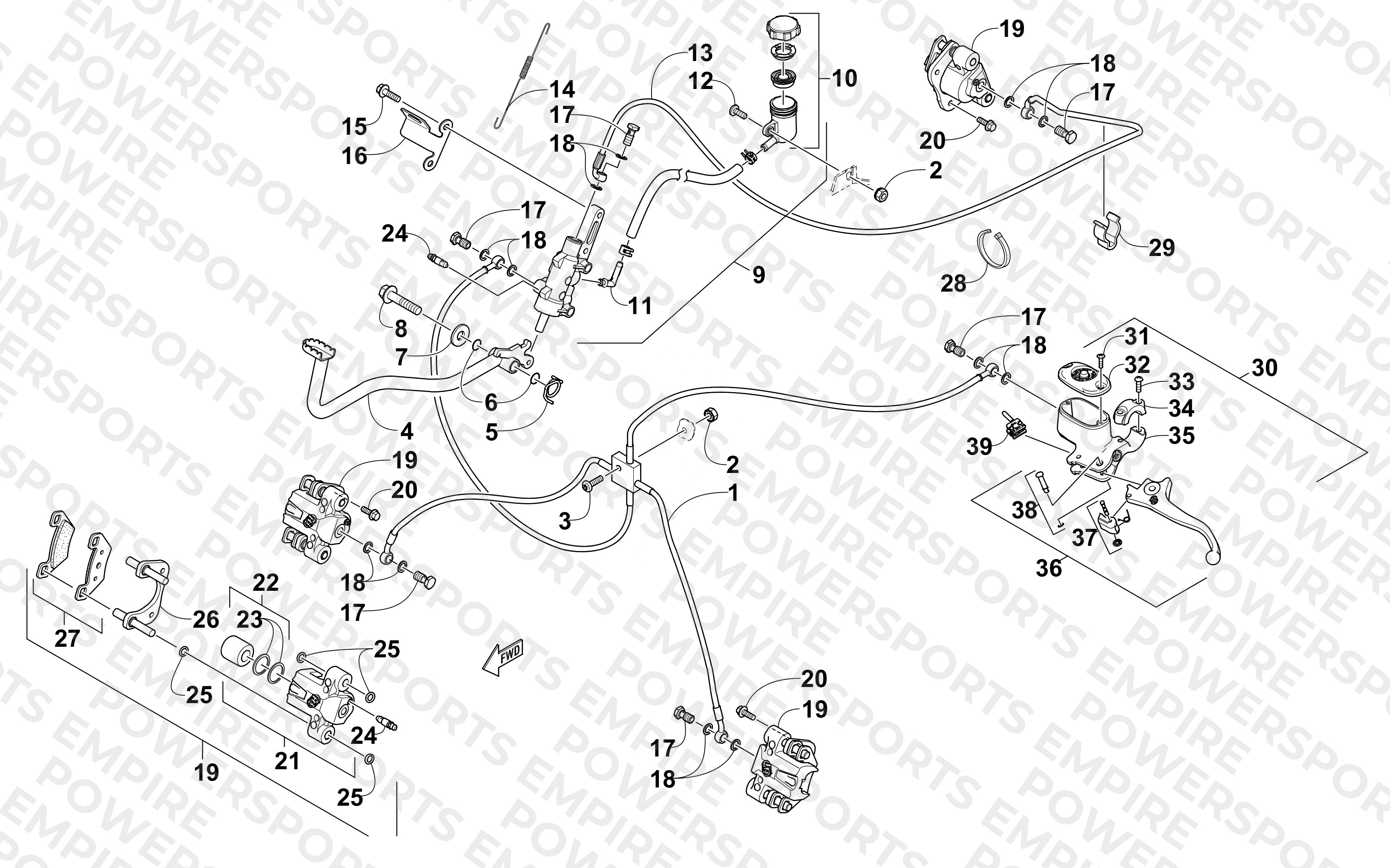 HYDRAULIC BRAKE ASSEMBLY