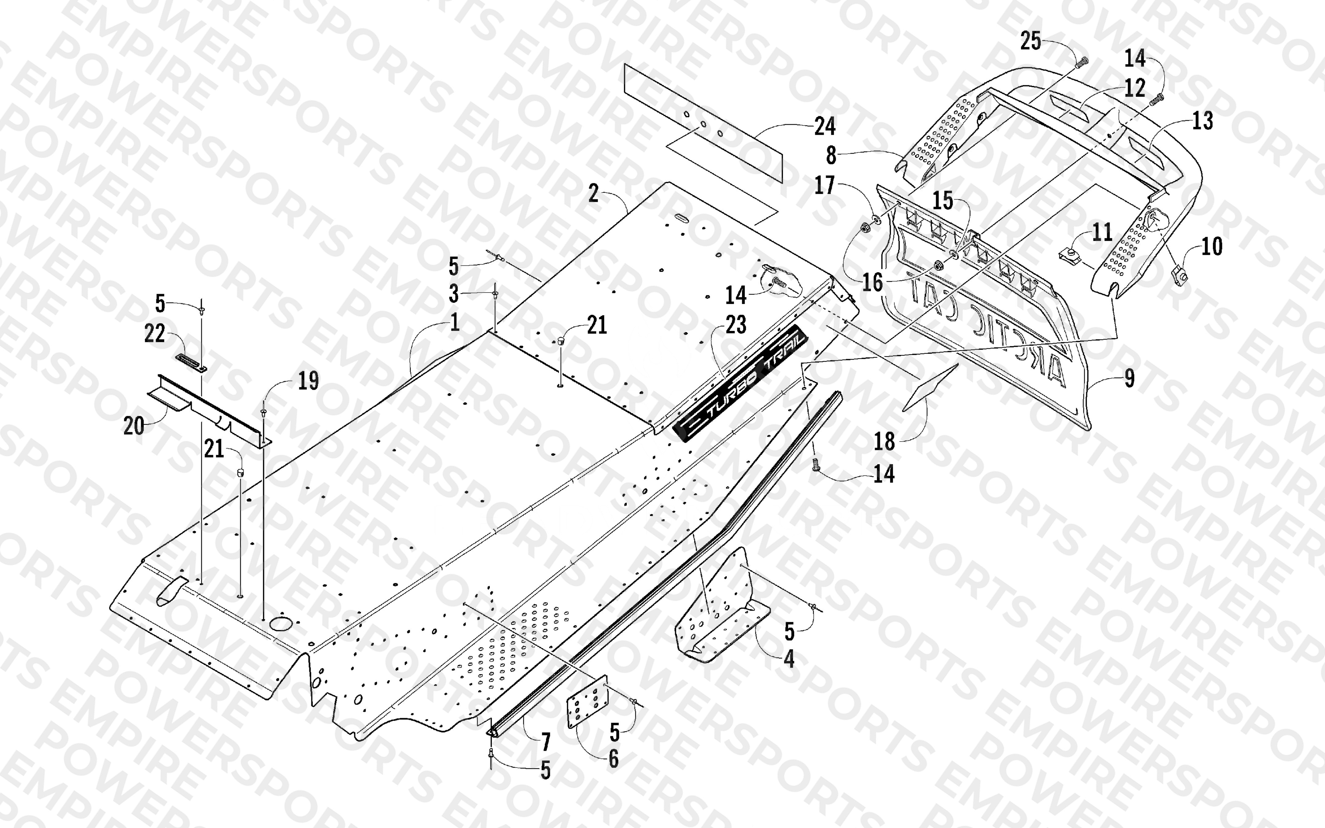 TUNNEL AND REAR BUMPER
