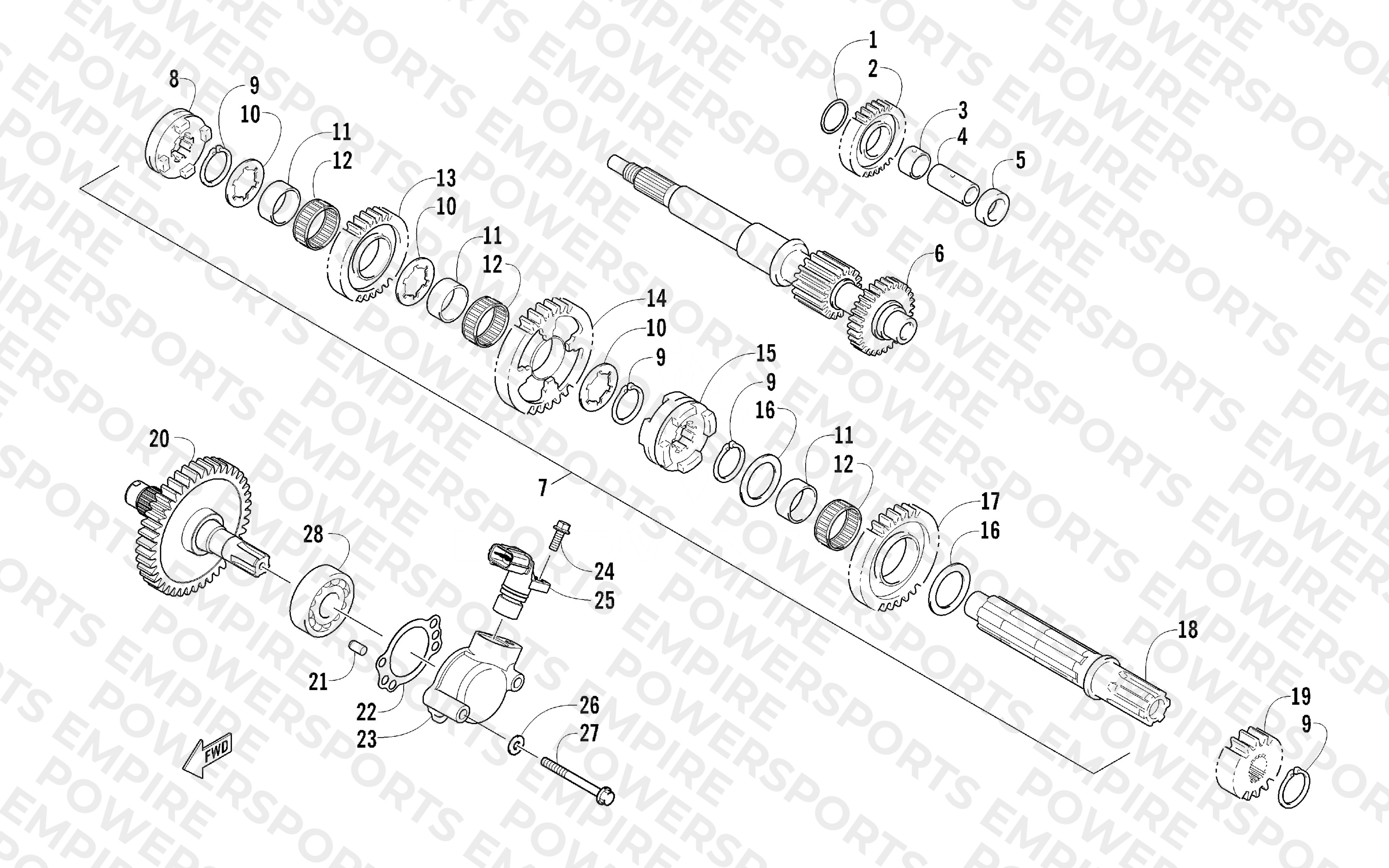 SECONDARY TRANSMISSION ASSEMBLY