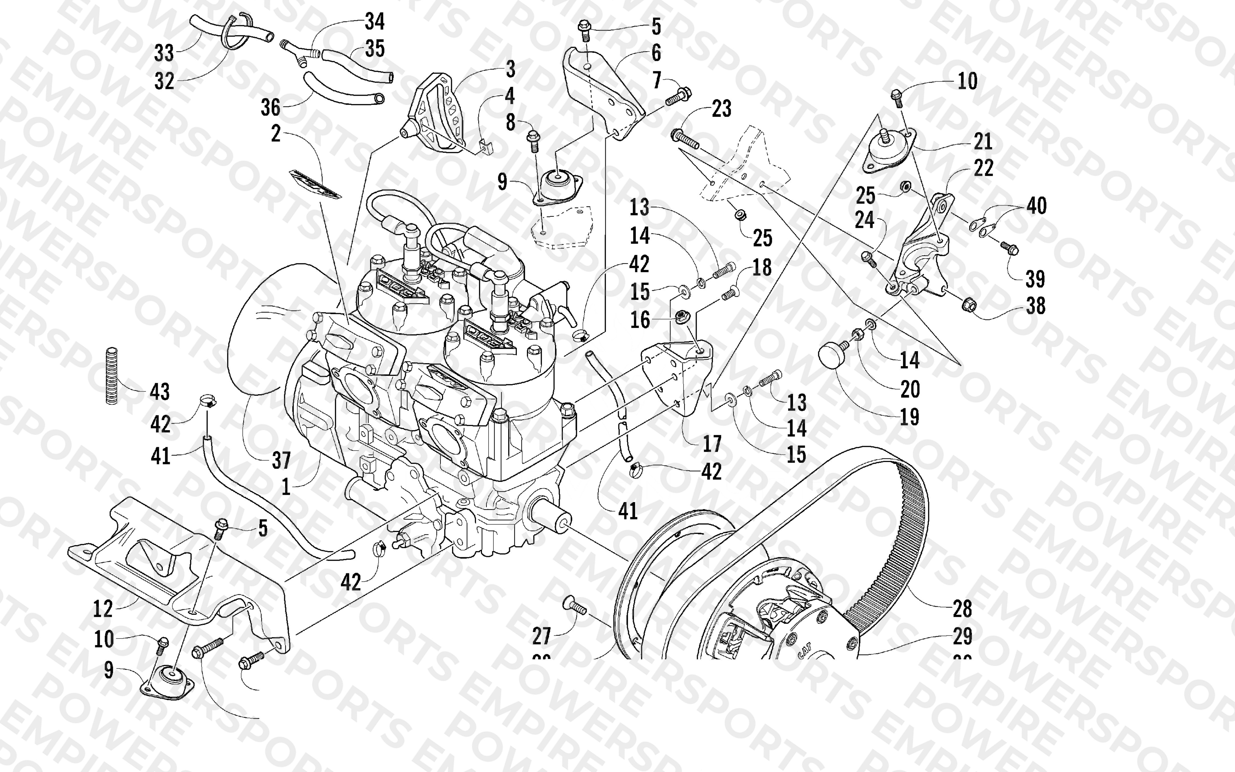 ENGINE AND RELATED PARTS
