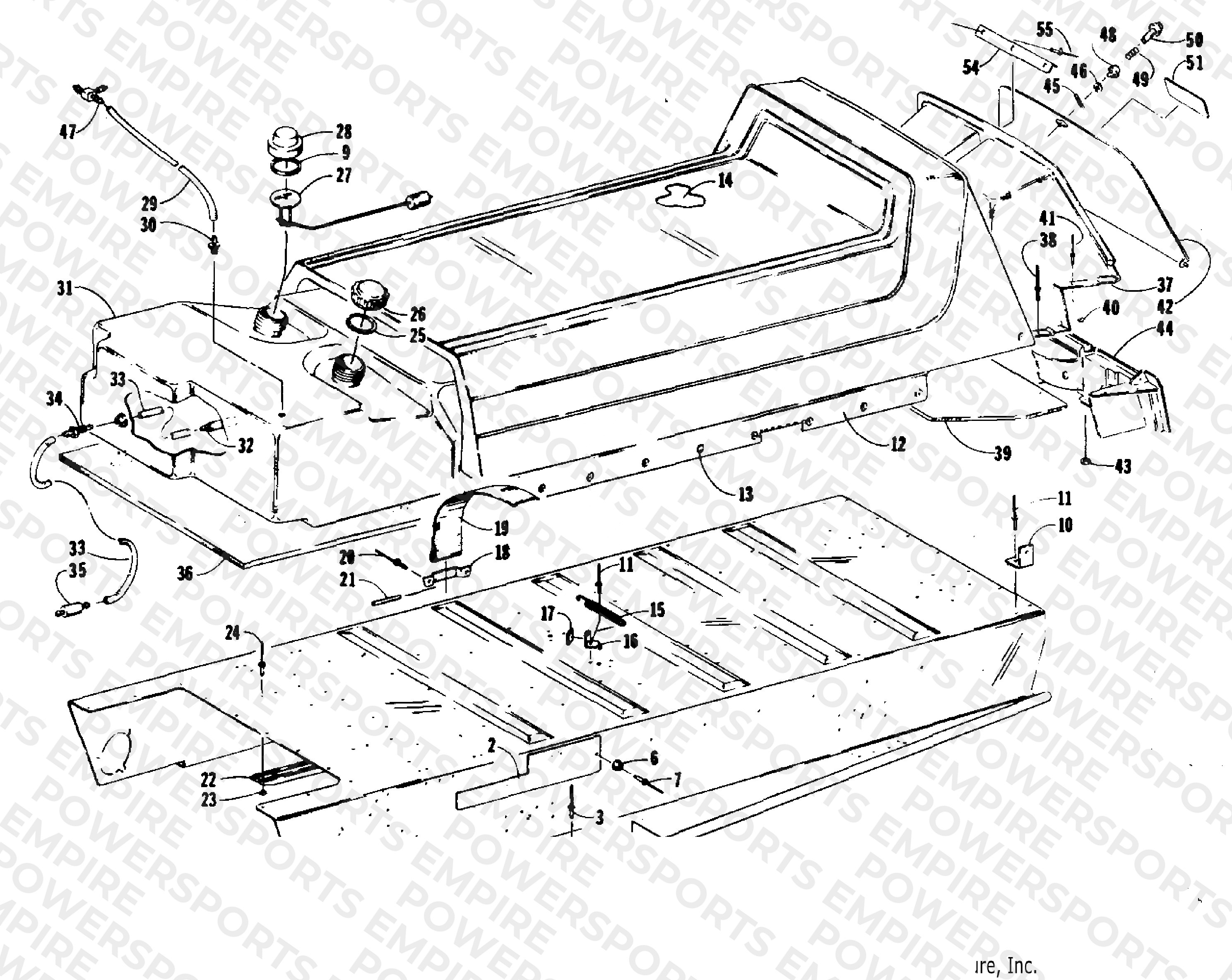 BODY, SEAT, AND GAS TANK