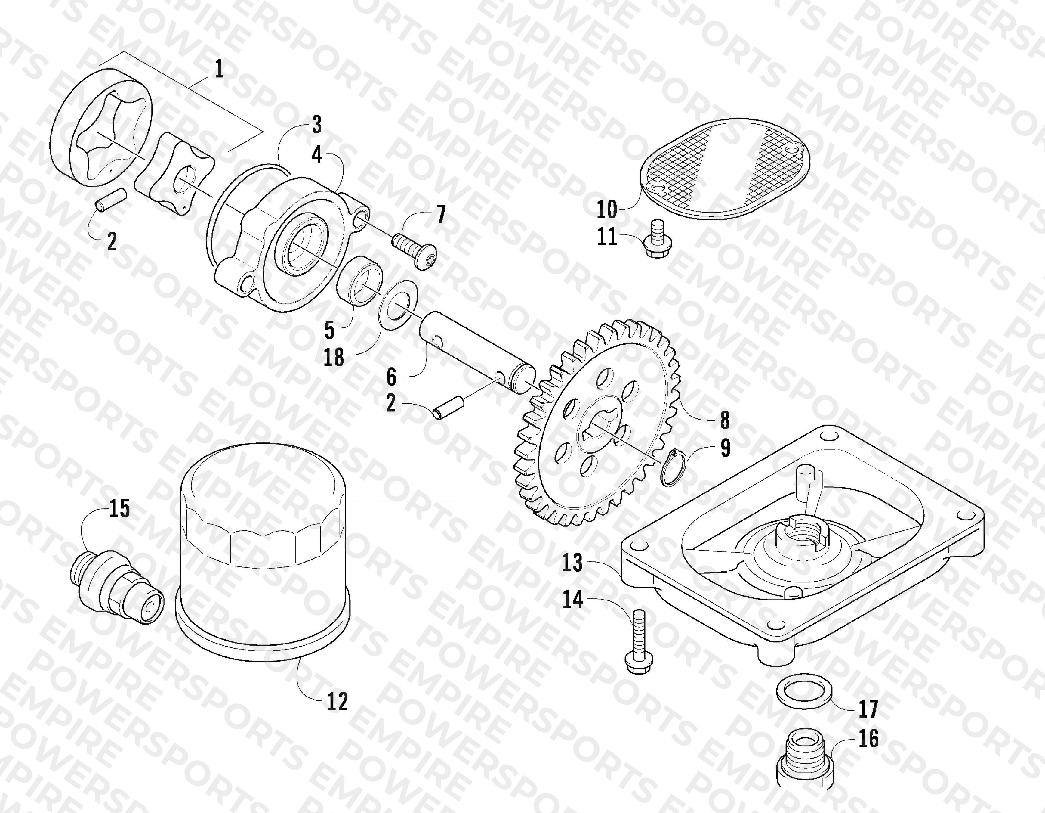 OIL FILTER/PUMP ASSEMBLY