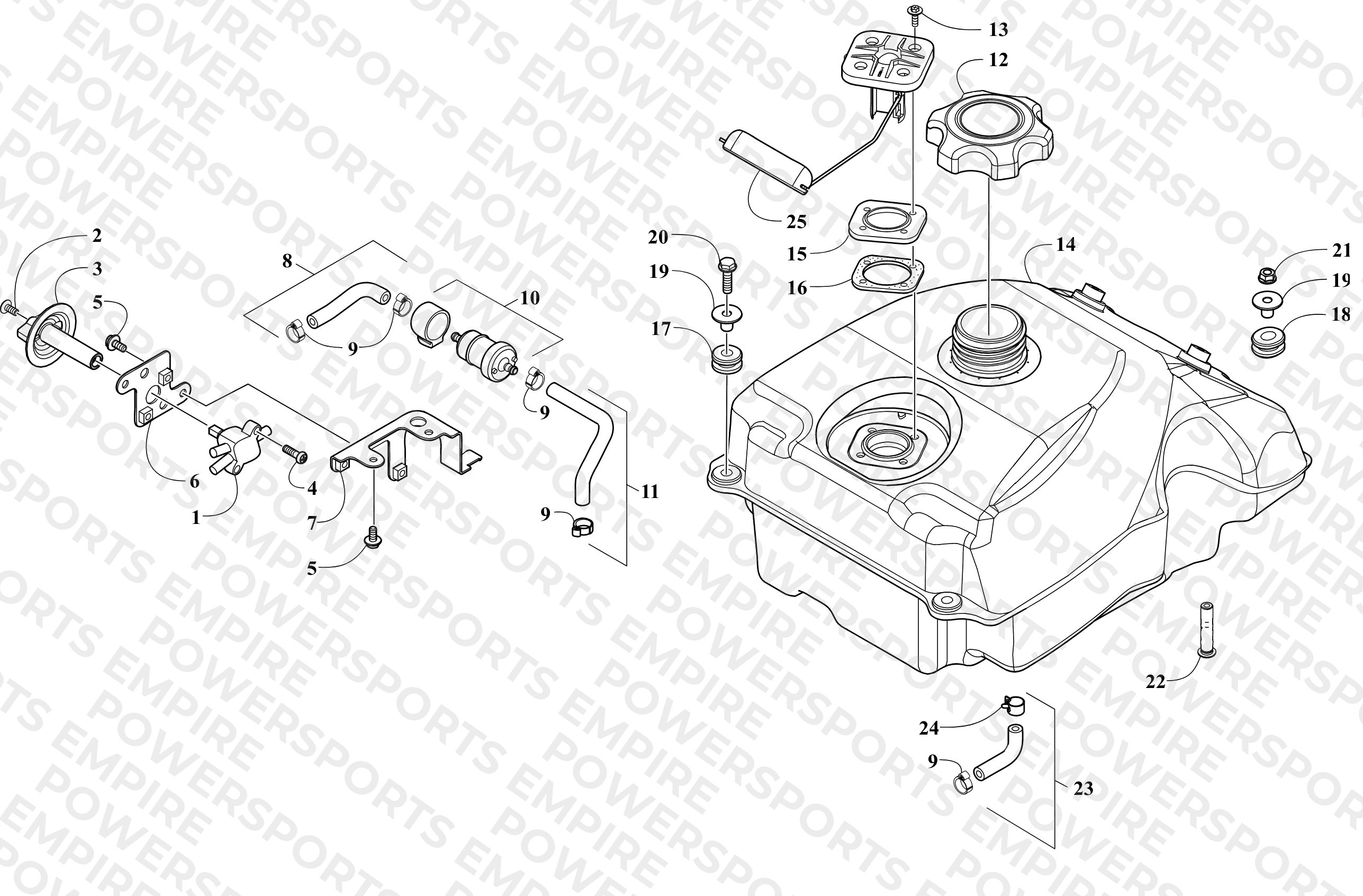 GAS TANK ASSEMBLY