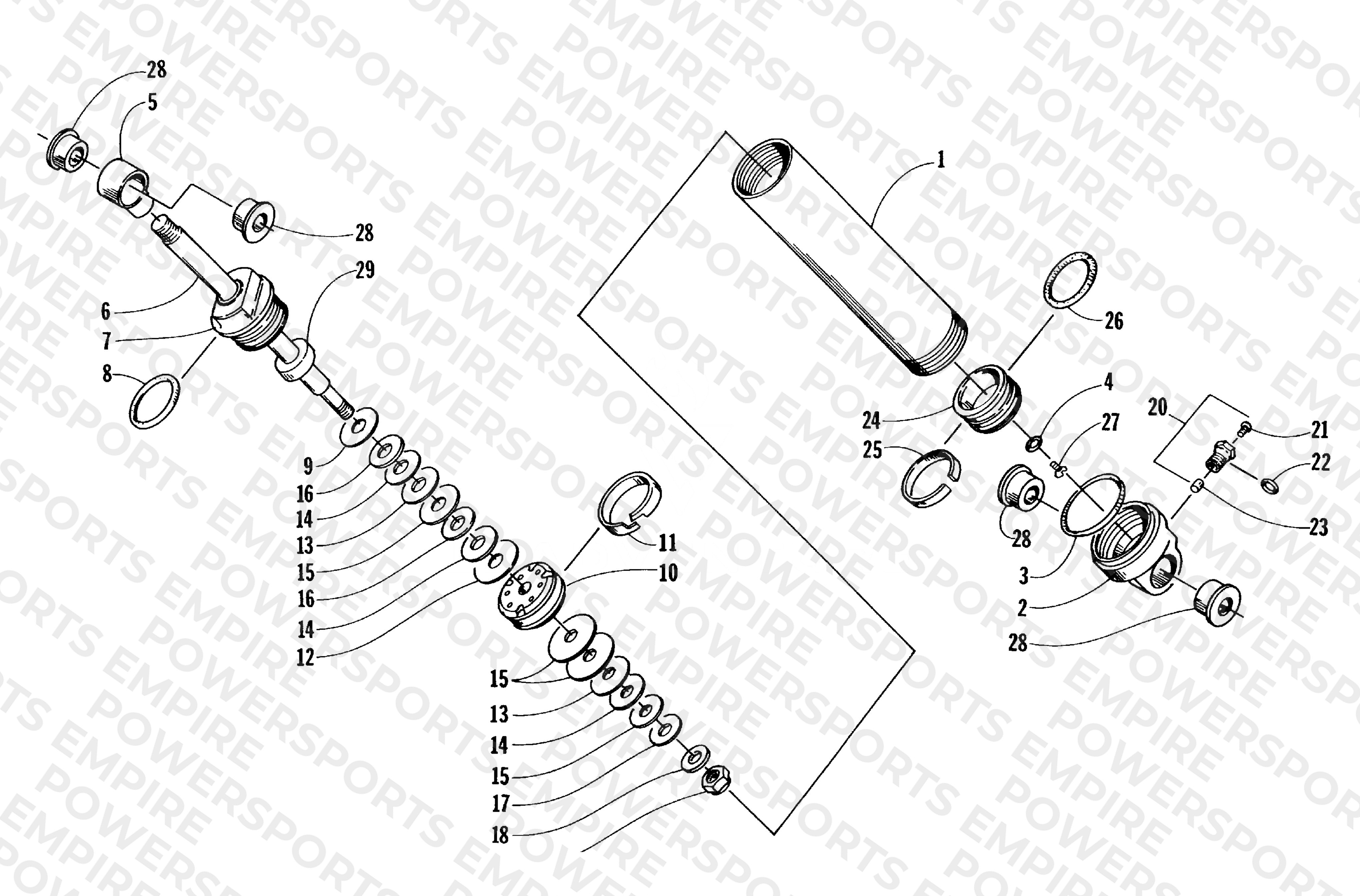 REAR SUSPENSION REAR ARM SHOCK ABSORBER