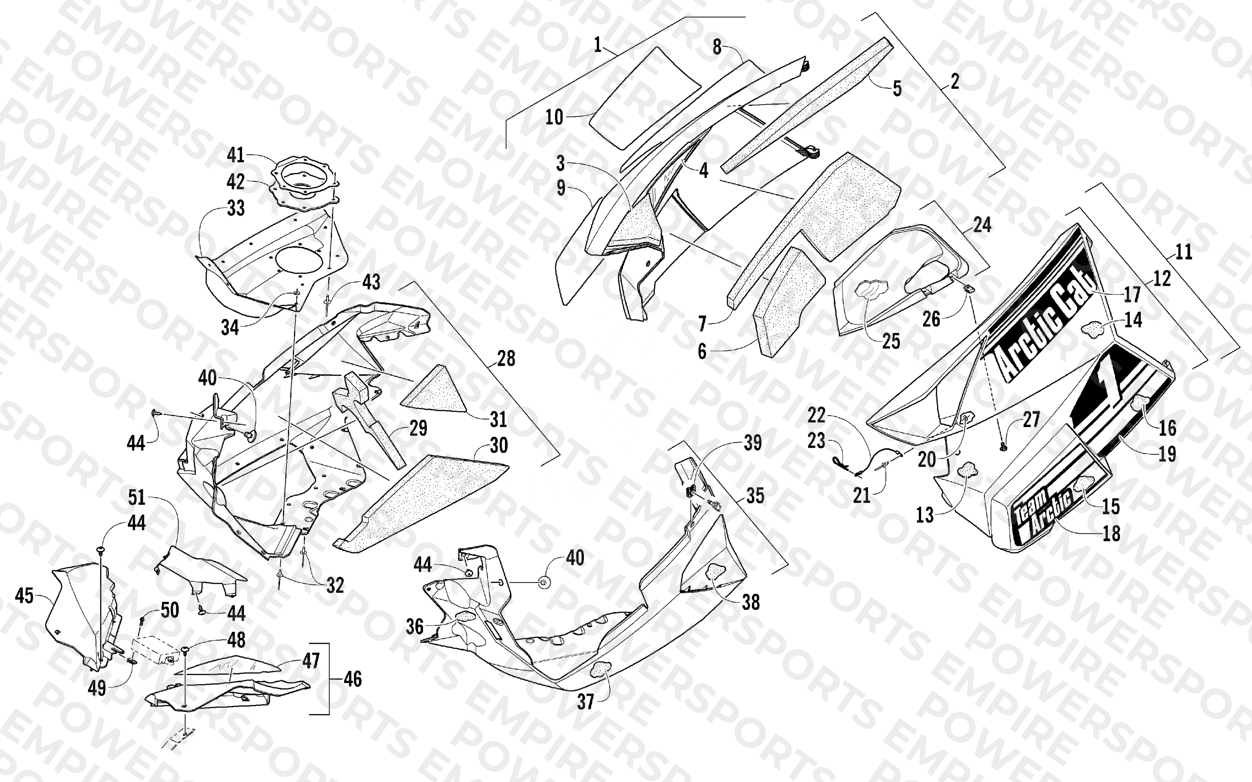 SKID PLATE AND SIDE PANEL ASSEMBLY