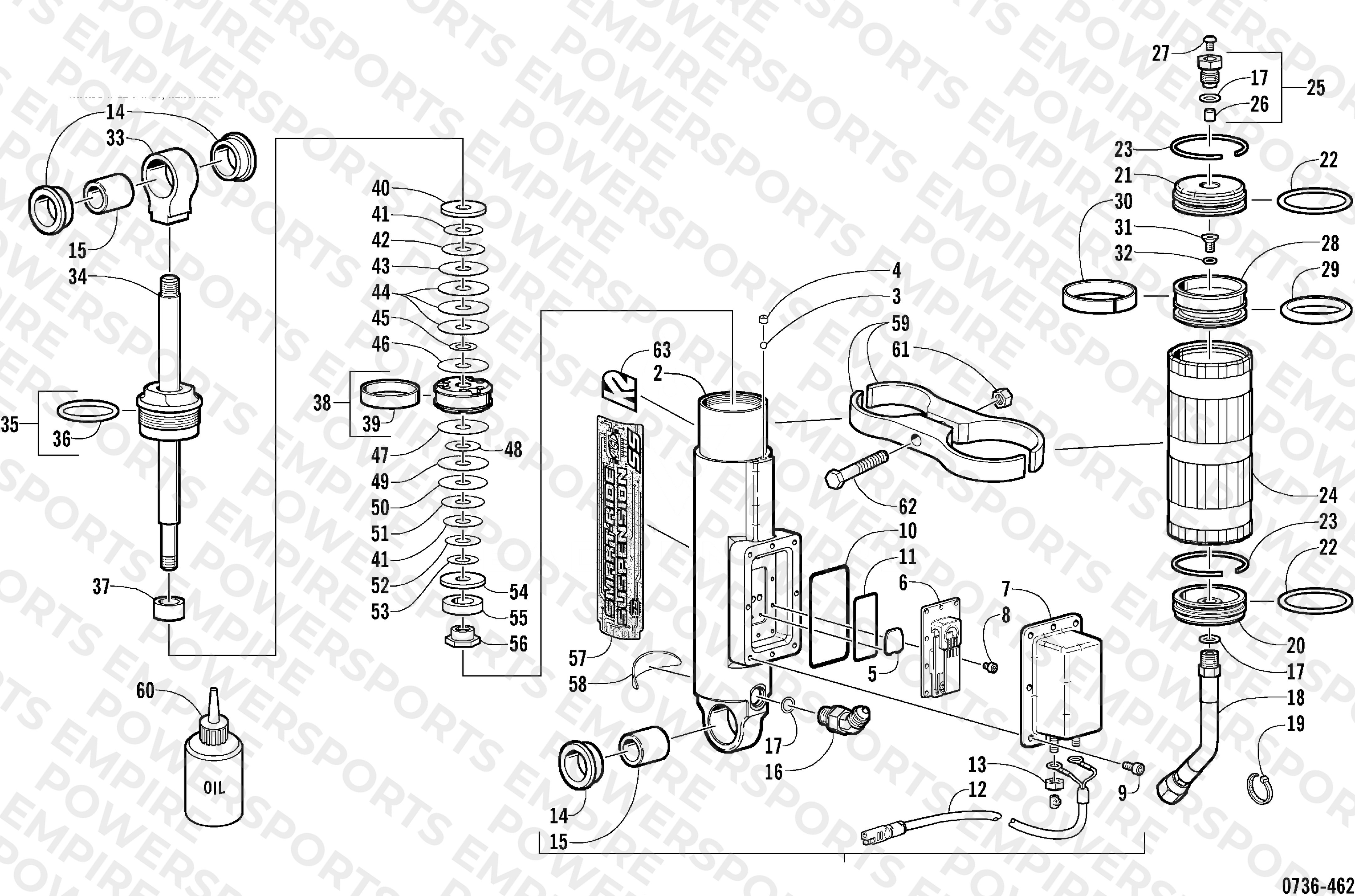 REAR SUSPENSION REAR ARM SHOCK ABSORBER