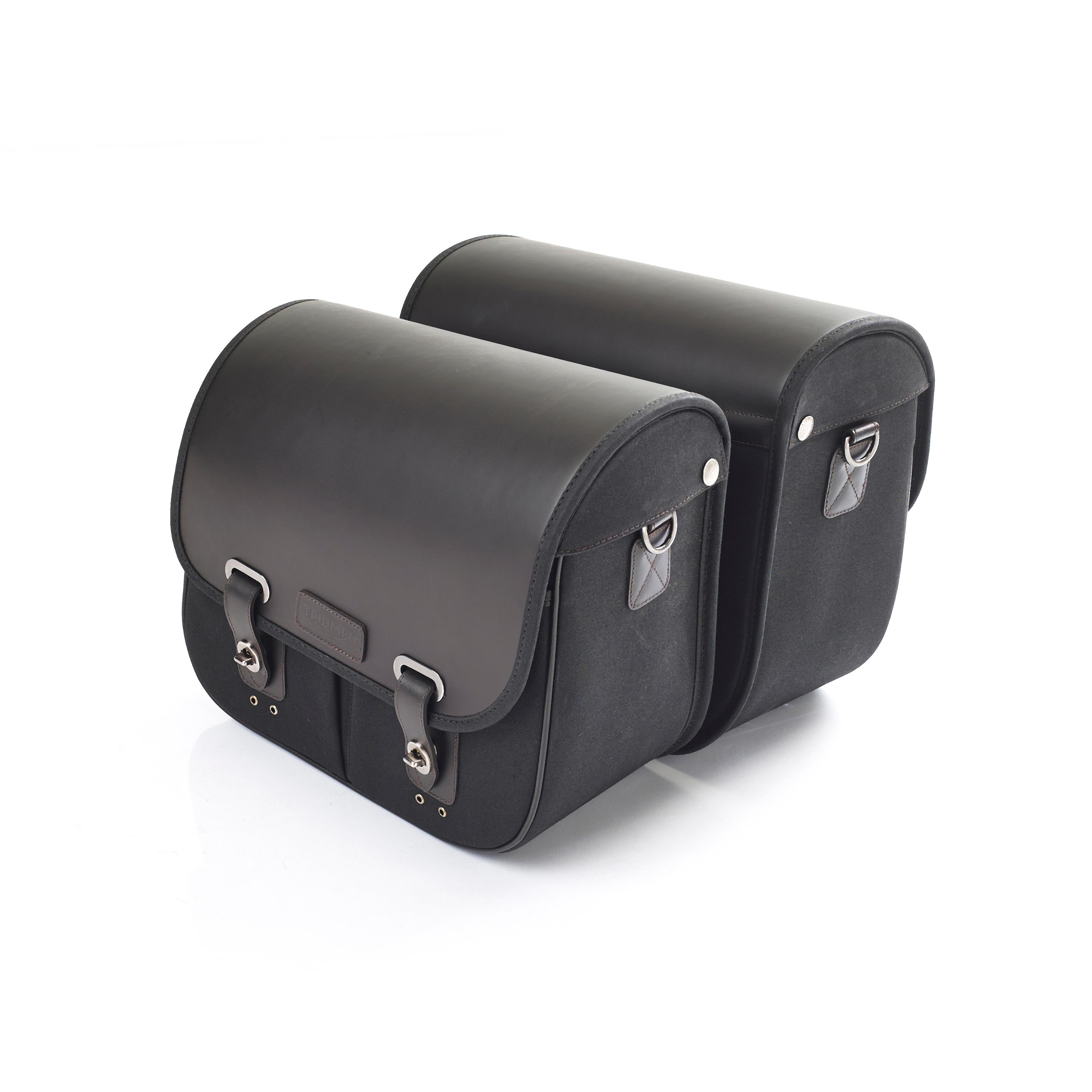 Waxed Cotton Panniers - Black image 1