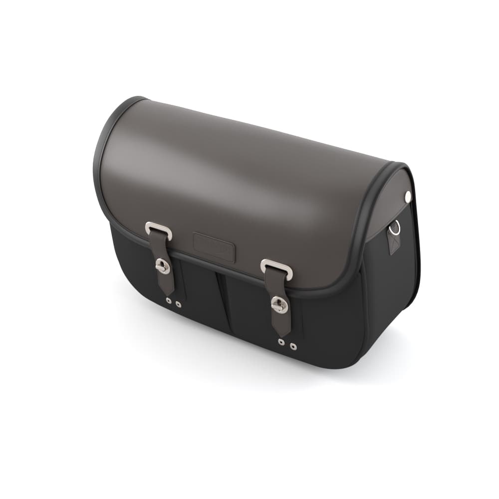 Pannier, Waxed Cotton, LHS, Black