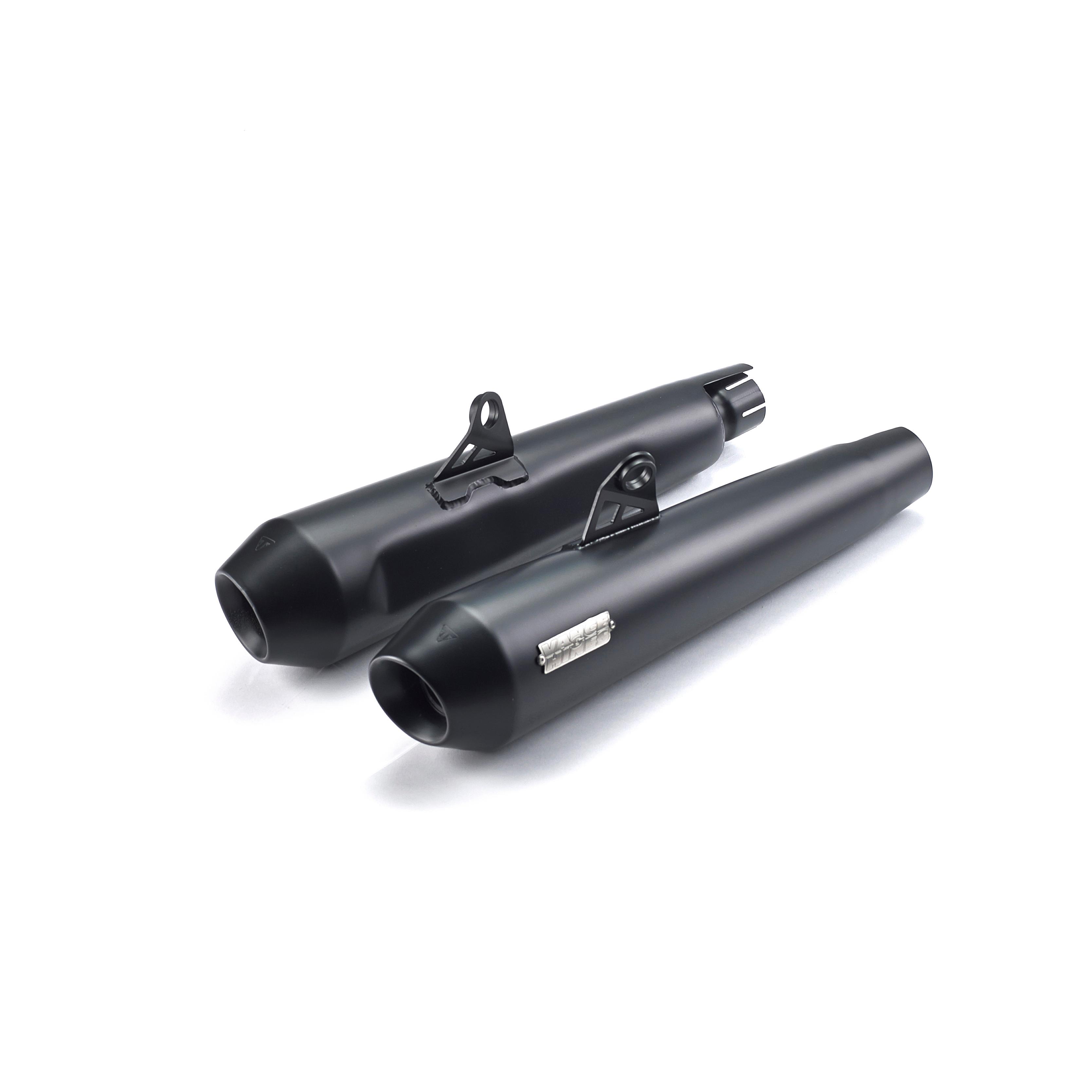 Silencer, Pair, Homologation, Black